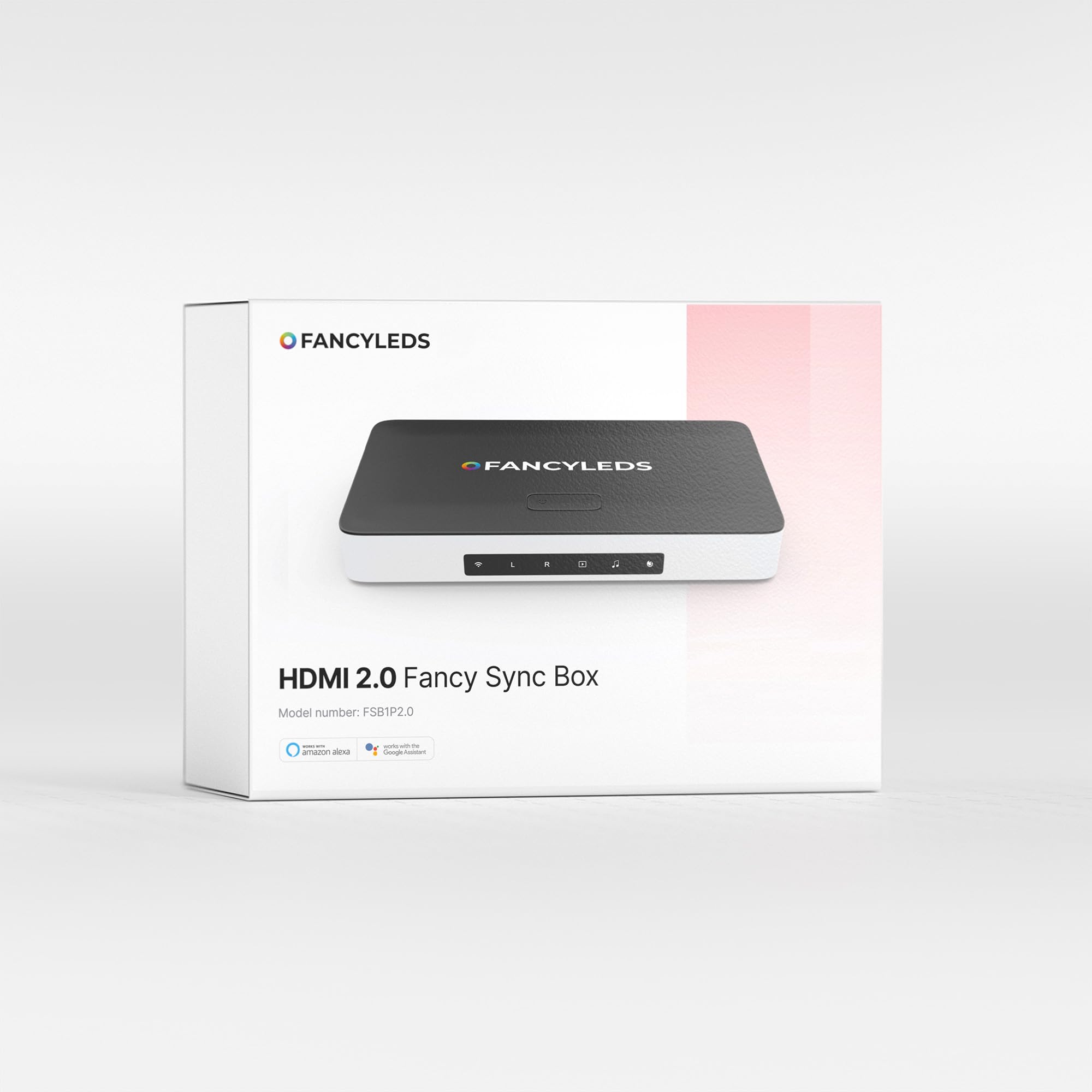 Fancy Sync Box Ambient TV Backlighting Kit - HDMI 2.0 Compatible with All TV Sizes (56-65 inch) | Smart LED Sync Technology for Home Theater & Gaming Setup