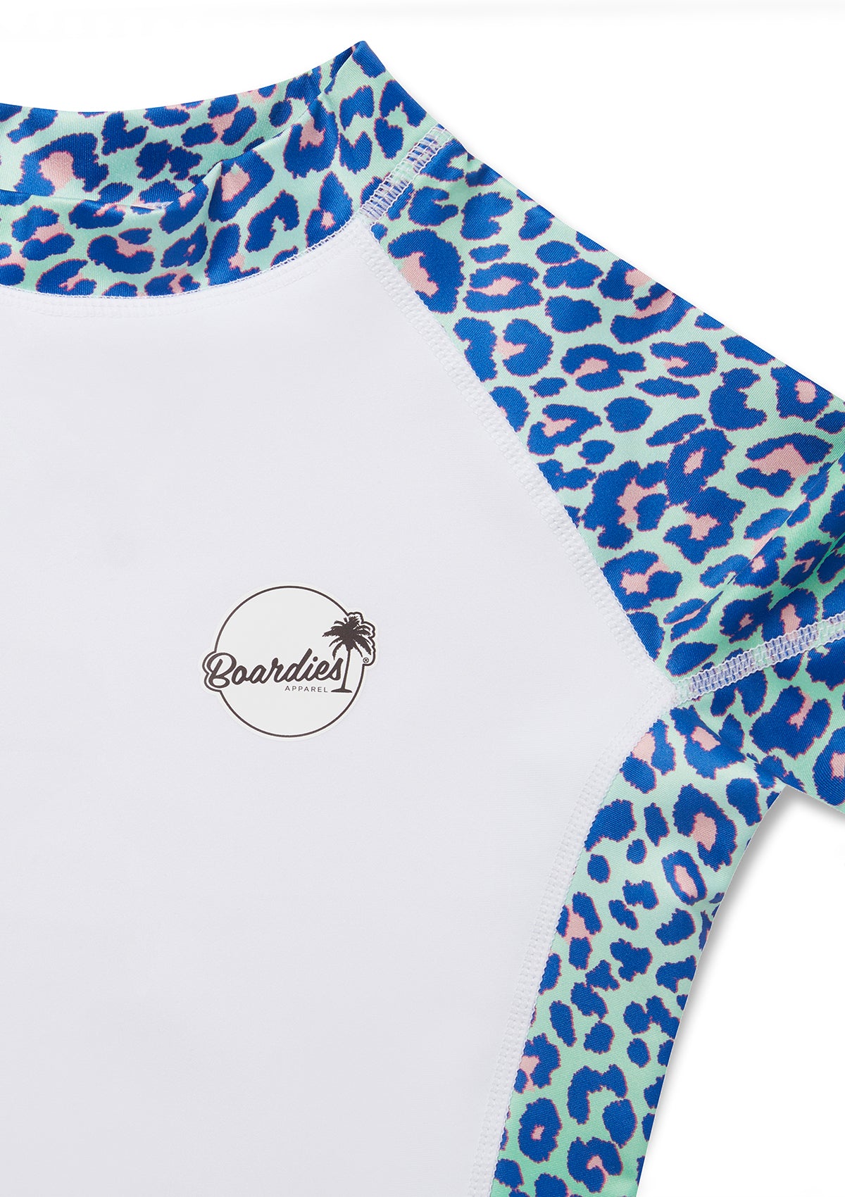 Lime Leopard Print Rash Guard for Women - UPF 50+ Sun Protection Swim Shirt for Surfing, Swimming & Beach Activities