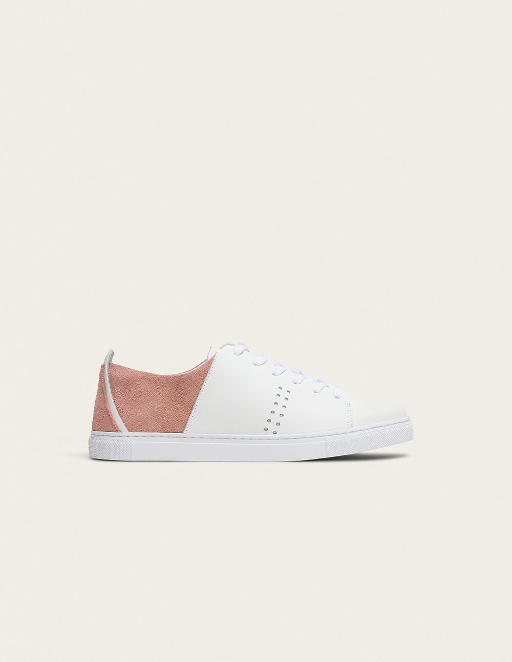 Renée White and Pink Low Baskets - Stylish Storage for Home, Office, and Gift Giving