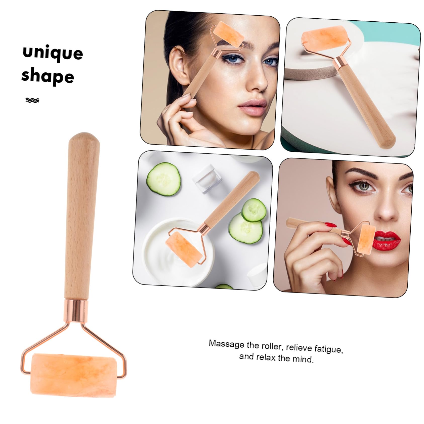 FOMIYES Portable Facial Roller - Anti-Puffiness & Face Tightening Beauty Tool for Skin Lifting & Contouring | At-Home Spa & Travel Skincare Essential