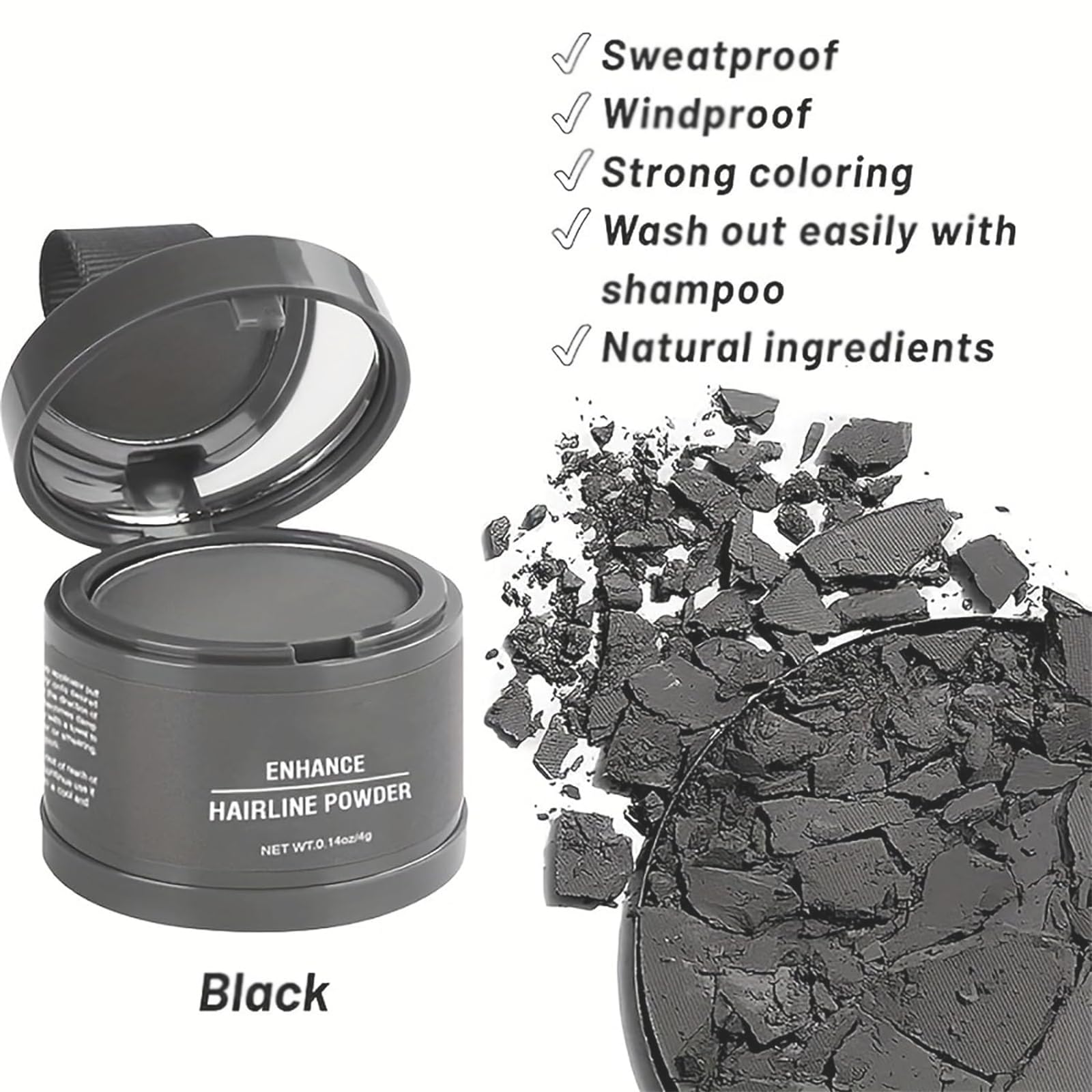 Root Cover Up Hair Powder - Quick & Easy Hair Color Touch Up for Gray Roots & Thinning Hair (4g) | Perfect for Daily Use, Travel & On-The-Go Styling