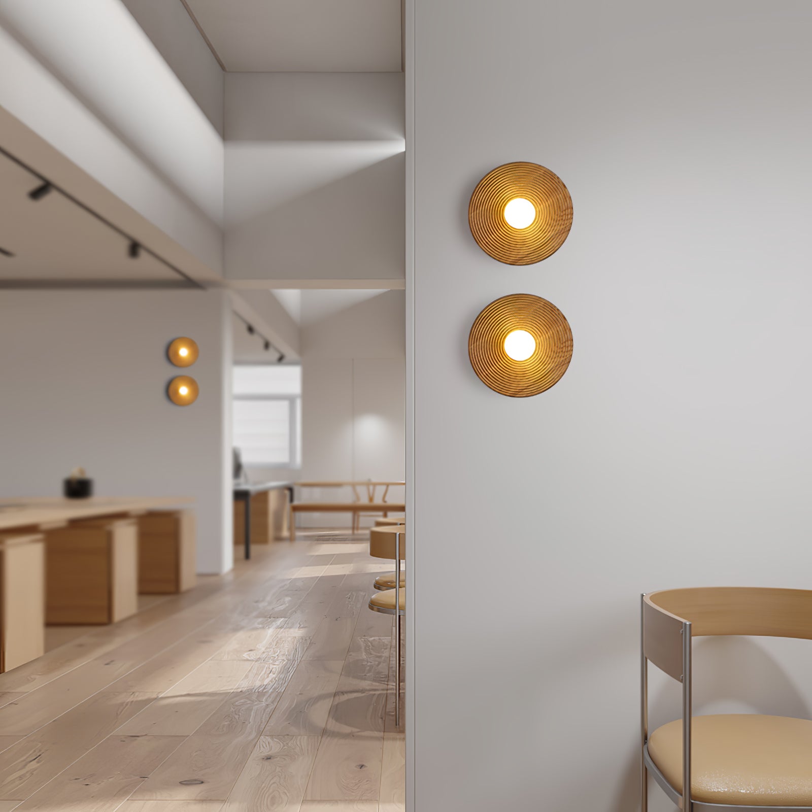 Lumina Contour Wooden Wall Sconce - Handcrafted Modern Lighting Fixture for Bedroom, Living Room & Hallway Decor