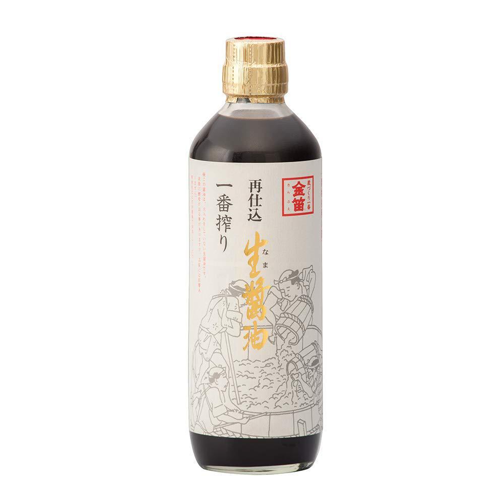 Premium Fueki Kinbue Twice Brewed Raw Soy Sauce 600ml - Authentic Japanese Artisanal Soy Sauce for Sushi, Ramen & Asian Cooking
