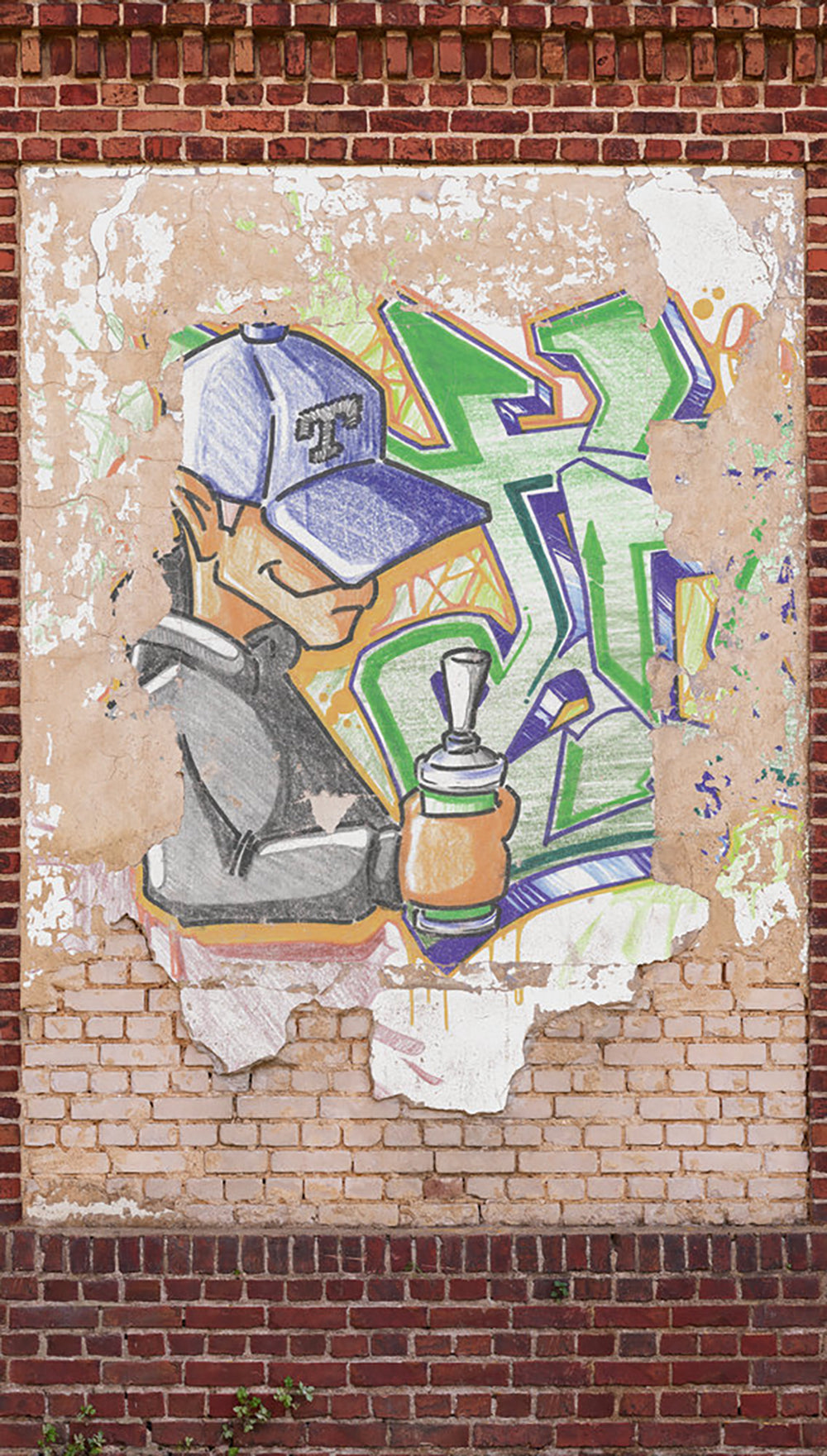 The Wall 2 - Premium Street Art Canvas Prints for Home & Office Decor | Urban Graffiti Wall Art for Living Room, Bedroom & Studio