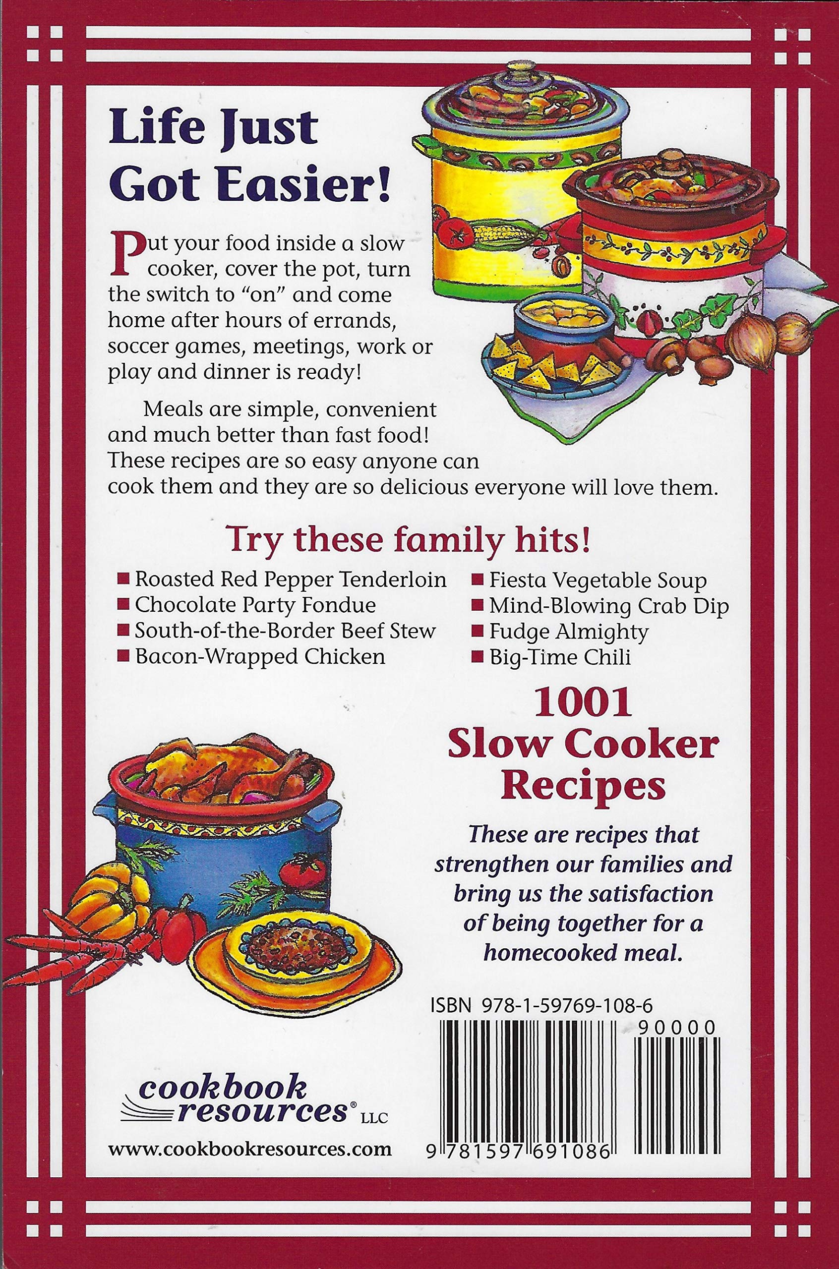 1001 Easy Slow Cooker Recipes for Busy Families - Delicious Meals for Weeknights, Meal Prep & Potlucks