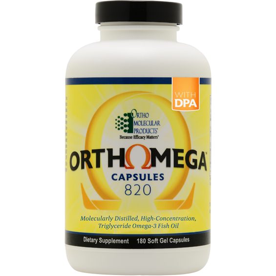 OrthOmega 820 Fish Oil Omega-3 Supplement - 60 Softgel Capsules for Heart, Brain & Joint Health - Supports Cardiovascular Function & Cognitive Performance