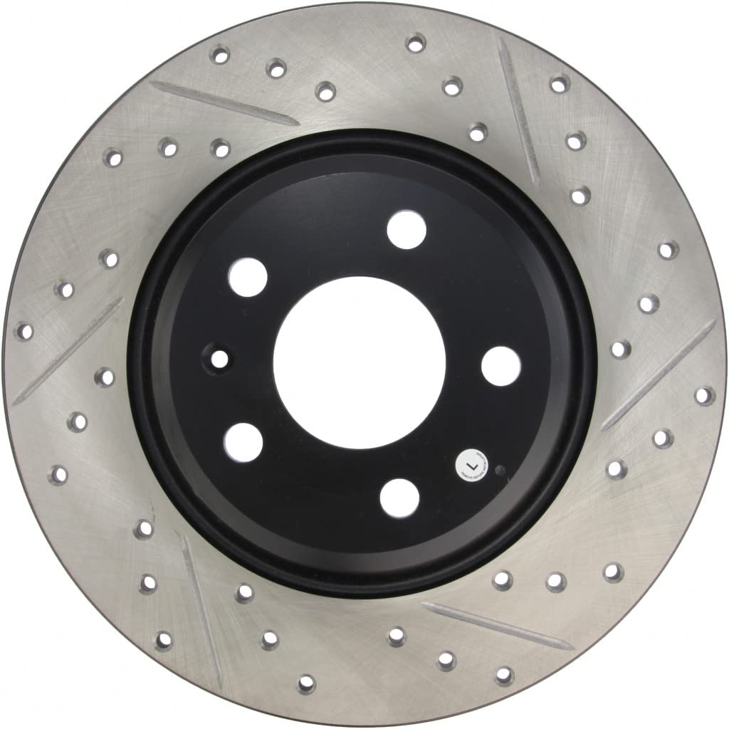 StopTech Drilled & Slotted Brake Rotor for Audi Allroad 2013-2016 - Rear Driver Side (Part# 127.33127L) | High-Performance Braking for Street & Track Use
