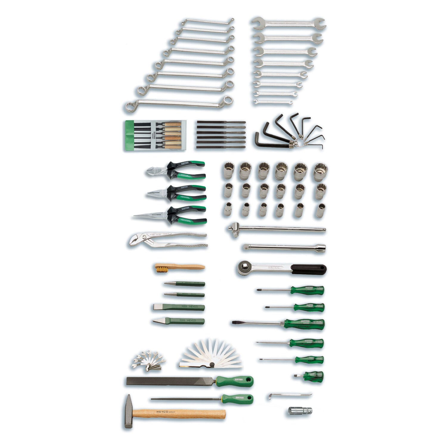 Heyco 00910000382 Service Assortment 910 AF CP - Professional Automotive Tool Kit for Car Maintenance & Repair - Perfect for Mechanics, DIY Enthusiasts, and Home Garage Use