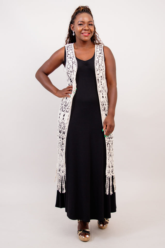 Elegant White Lace Vest for Women - Fashionable Summer Layering Piece - Perfect for Weddings, Beach Outfits & Casual Wear