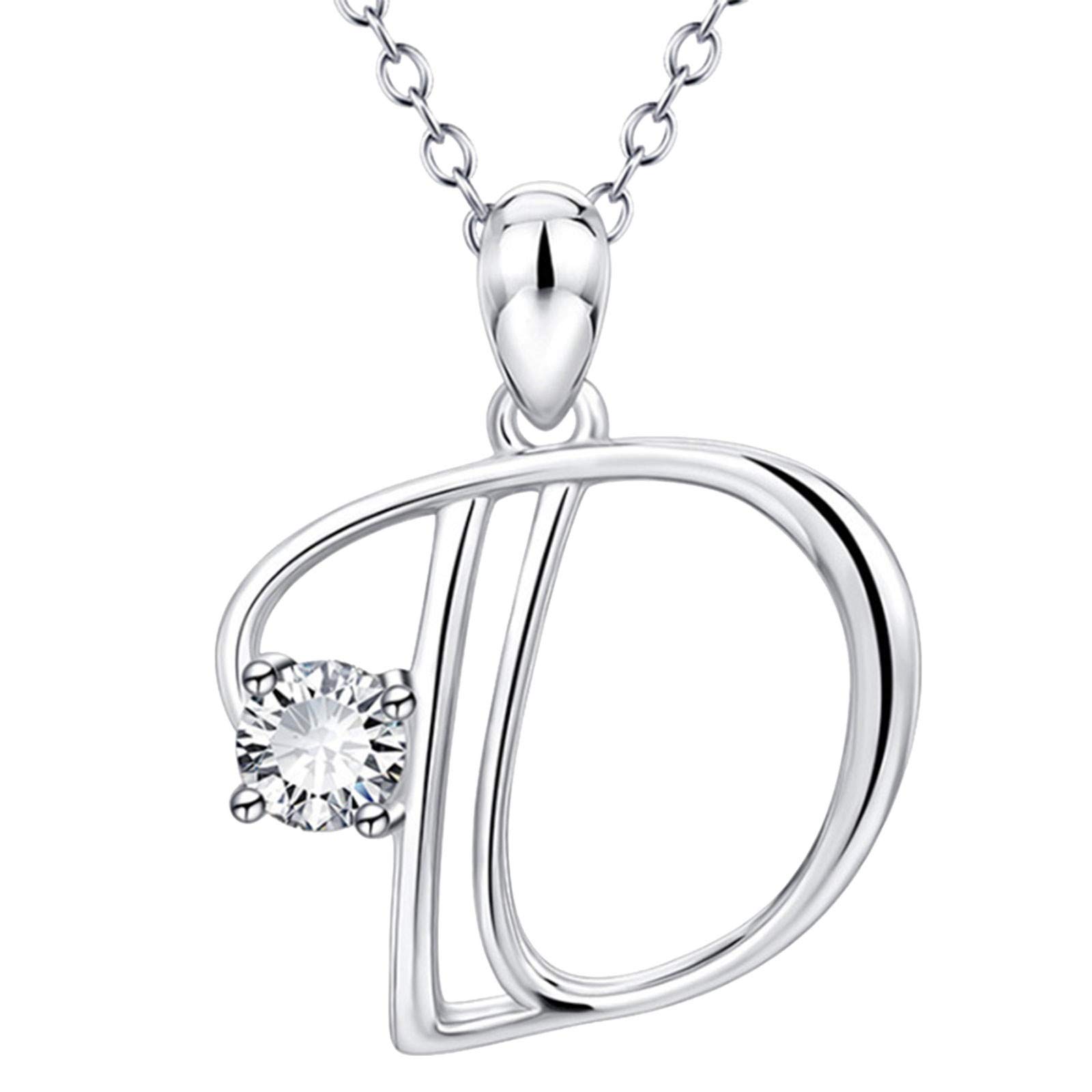 Personalized 26 Letter Pendant Necklace for Women - English Name Initial Jewelry Gift, Fashion Chain Necklace for Everyday Wear & Special Occasions