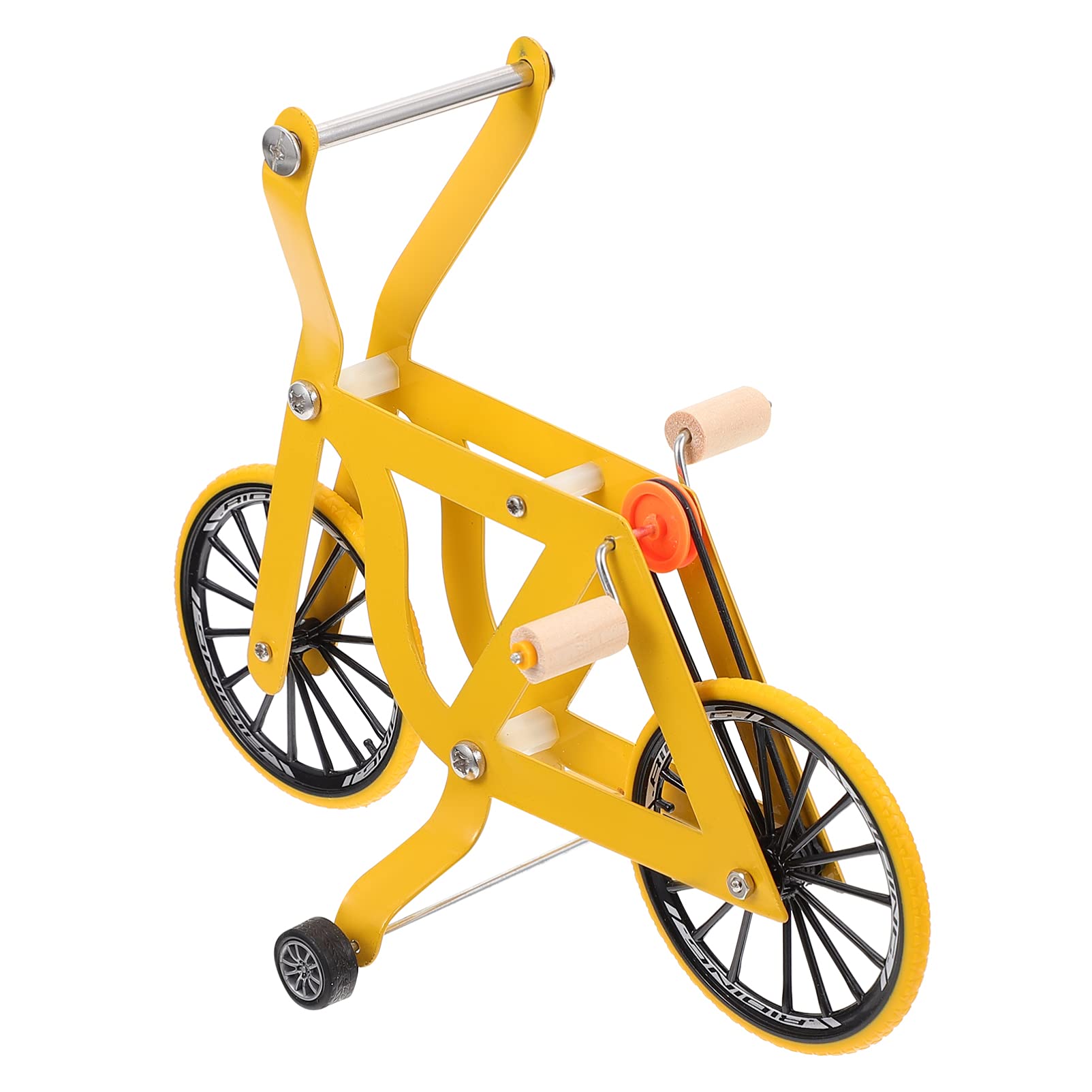 Zerodeko Mini Exercise Bike Toy for Parrots - Bird Training & Intelligence Toy for Macaws, Conures, Parakeets - Interactive Foot & Play Toy for Bird Exercise & Mental Stimulation - Perfect for Cage Play & Training Sessions