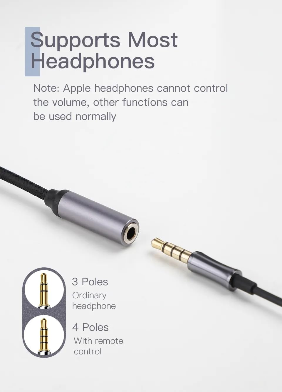 USB C to 3.5mm Headphone Adapter - Aux Audio Dongle Cable for Samsung Galaxy, iPad Pro, Huawei, Xiaomi & Type C Devices | Perfect for Gaming, Music & Hands-Free Calling