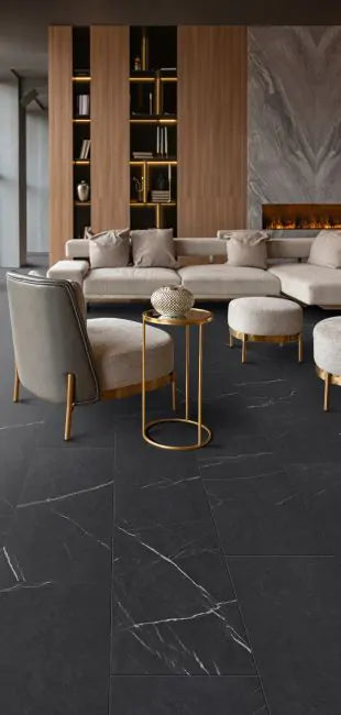 Coretec Mineral Core Tile 12x24 Stella Marble - Waterproof Luxury Vinyl Plank Flooring for Kitchen, Bathroom & Basement