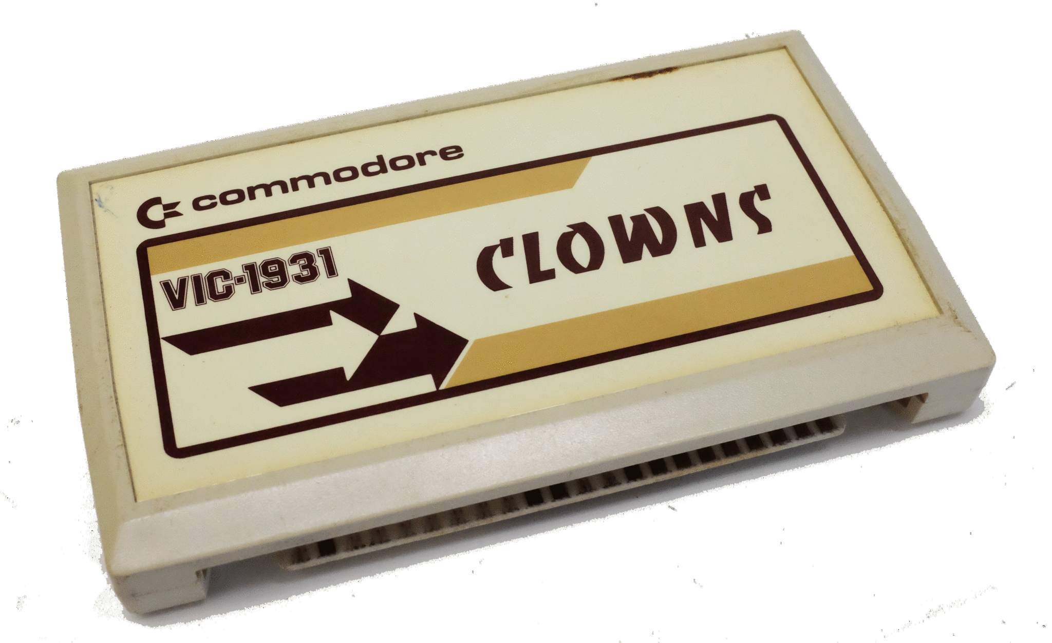 Commodore VIC 1931 Clowns Game Cartridge - Retro Gaming Collectible for Vintage Computer Enthusiasts | Perfect for Classic Gaming Nights and Collector Displays