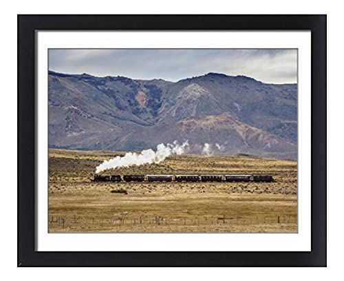Vintage Framed 20x16 Photo - Old Patagonian Express 