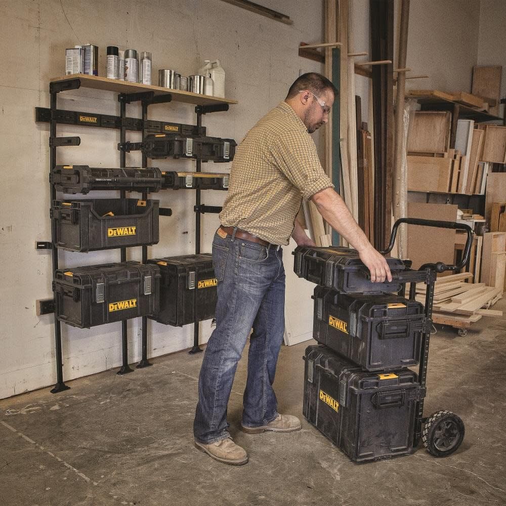DEWALT DWST08260 Tough System Garage Storage Rack - Heavy-Duty Wall Mounted Organizer for Tools & Equipment - Perfect for Home Garage, Workshop & DIY Projects