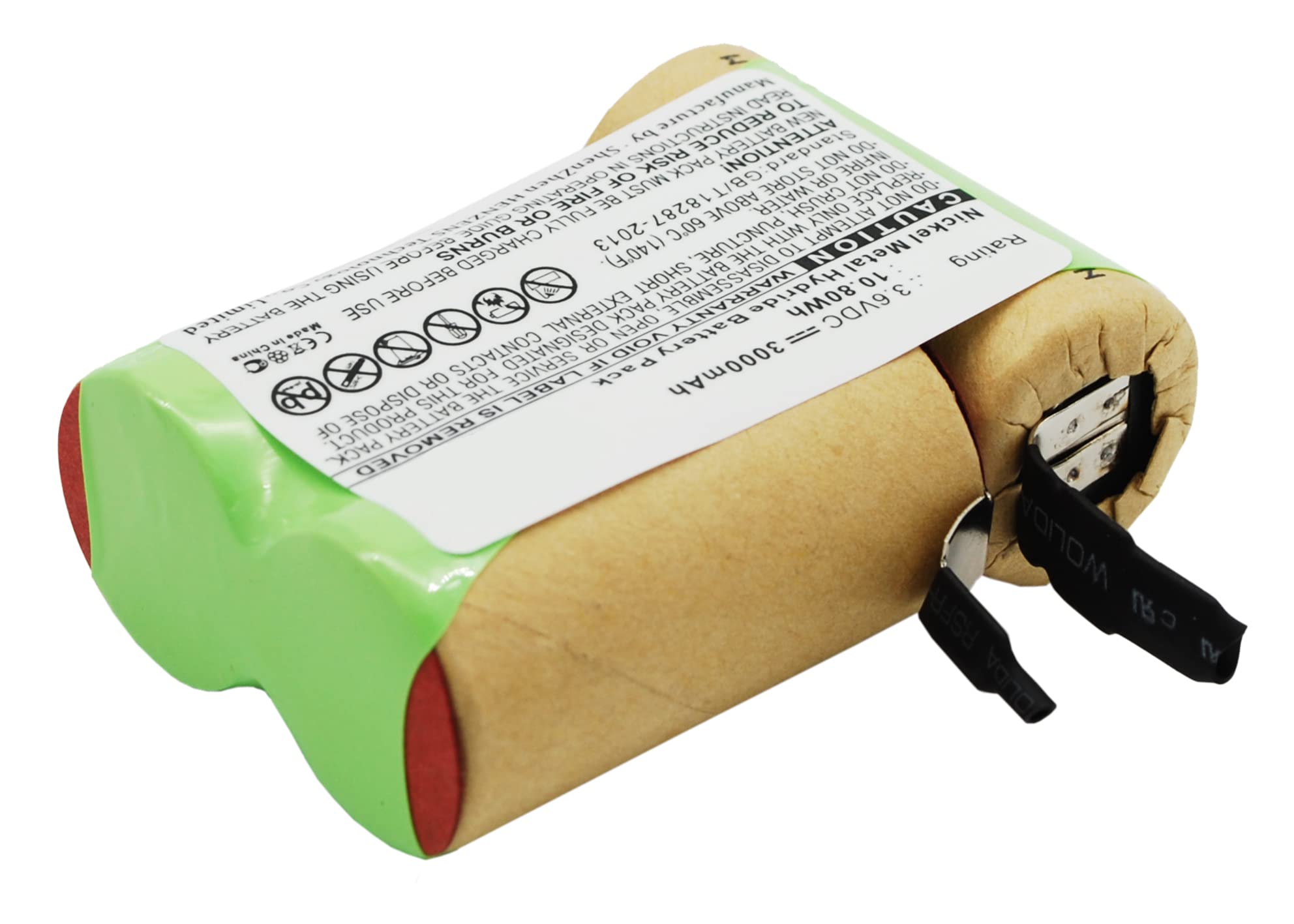 Synergy Digital Vacuum Cleaner Battery - High Capacity Ni-MH 3.6V 3000mAh Replacement for Black+Decker V3610G & 5100363-03 - Perfect for Home Cleaning, Car Detailing, and Pet Hair Removal