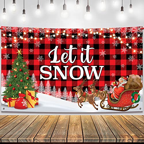 Santa, Tree and Snowflakes