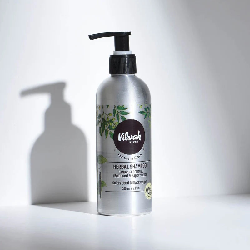 Natural Herbal Shampoo for Dandruff Control & Scalp Care - Sulfate-Free, Anti-Itch Formula for Dry, Flaky Scalp | Perfect for Daily Use & Sensitive Scalp
