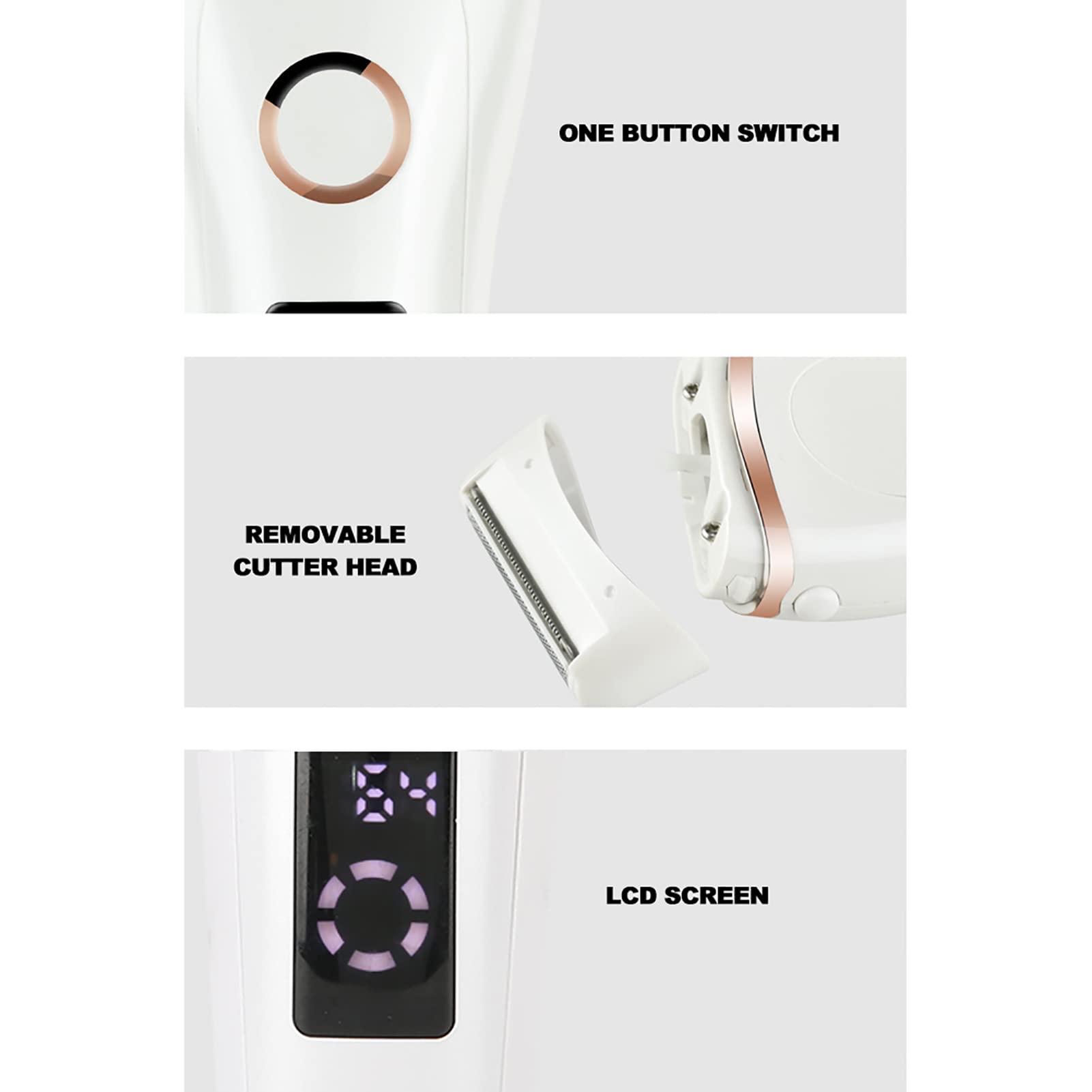 Women's Bikini Trimmer & Electric Shaver - USB Rechargeable Low Noise Hair Removal Tool with Cleaning Brush & Cable - Perfect for At-Home Grooming, Travel & Sensitive Skin Care