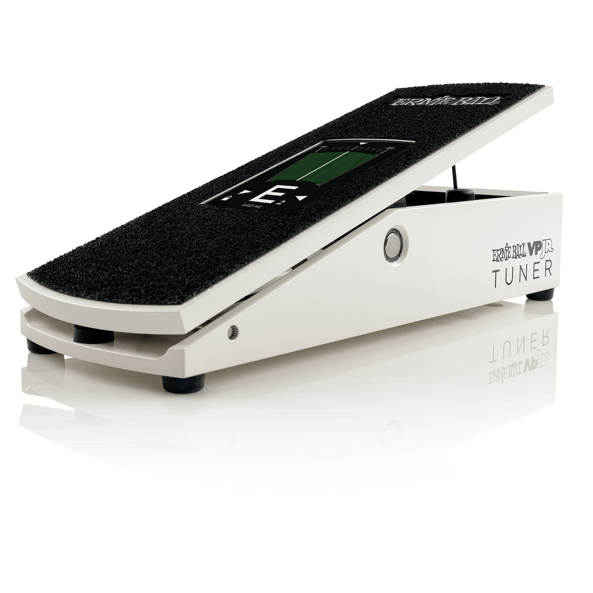Ernie Ball VP JR Tuner & Volume Pedal - White | Guitar Effects Pedal for Smooth Volume Control & Tuning | Perfect for Live Performances & Studio Recording