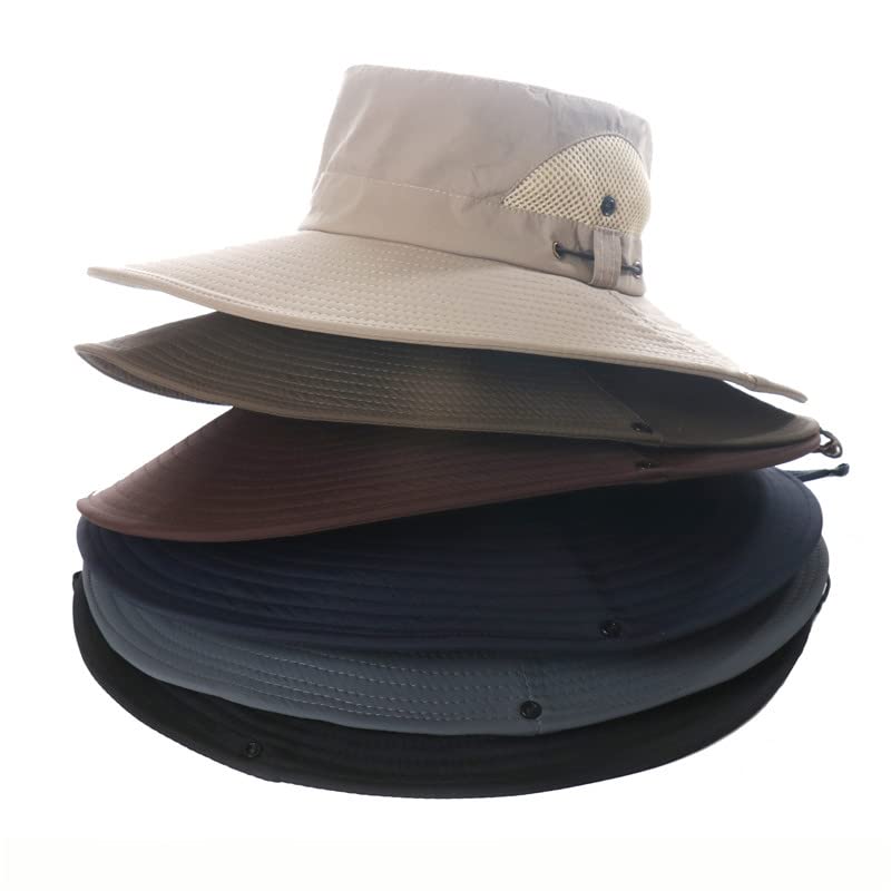 UPF 50+ Sun Protection Wide Brim Bucket Hat for Women & Men - Breathable Summer Outdoor Fishing Hat for Beach, Hiking, and Travel