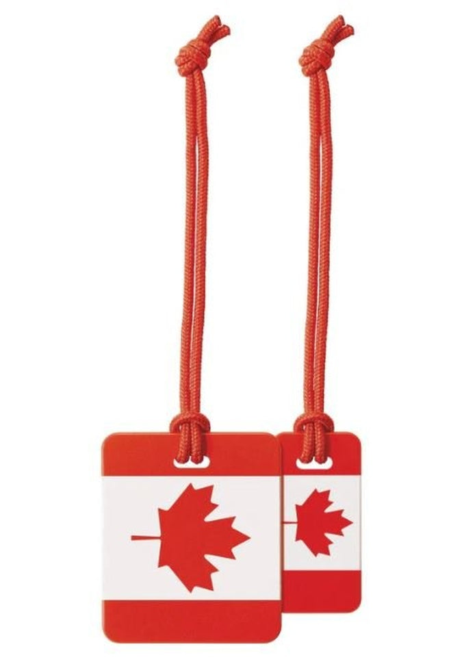Go Travel Canadian Luggage Tags - 2 Pack Durable Travel ID Tags for Suitcases, Bags & Backpacks - Perfect for Airports, Vacations & Business Trips