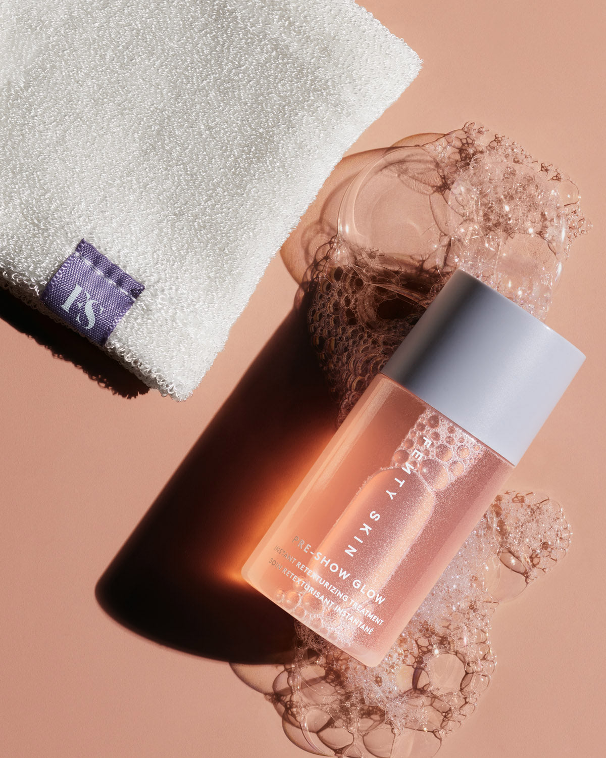 Pre Show Glow Instant Retexturizing 10% AHA Treatment with Reusable Applicator - Brightening Exfoliating Facial Serum for Dull Skin - Perfect for Pre-Event Skin Prep & Nighttime Skincare Routine