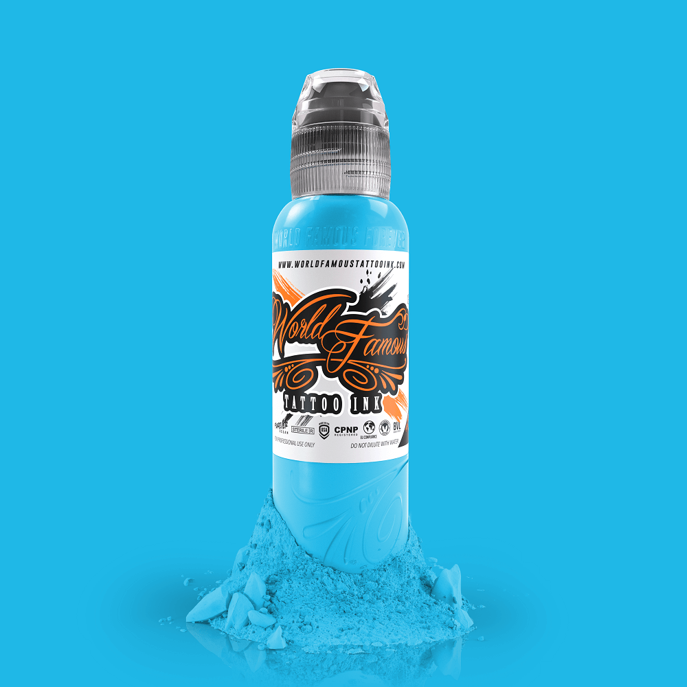 Premium Rainbow Blue Tattoo Ink - World Famous Professional Tattoo Artist Supplies for Vibrant Body Art | Perfect for Sleeves, Cover-Ups & Custom Designs