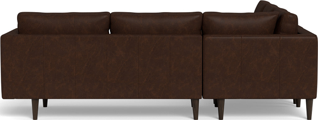 Ladybird 103 Genuine Leather Corner Sectional Sofa - Modern L-Shaped Couch for Living Room, Lounge & Home Theater Comfort