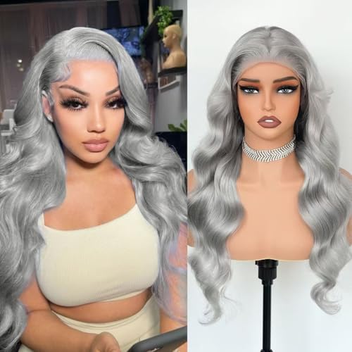 13x6 Grey Body Wave