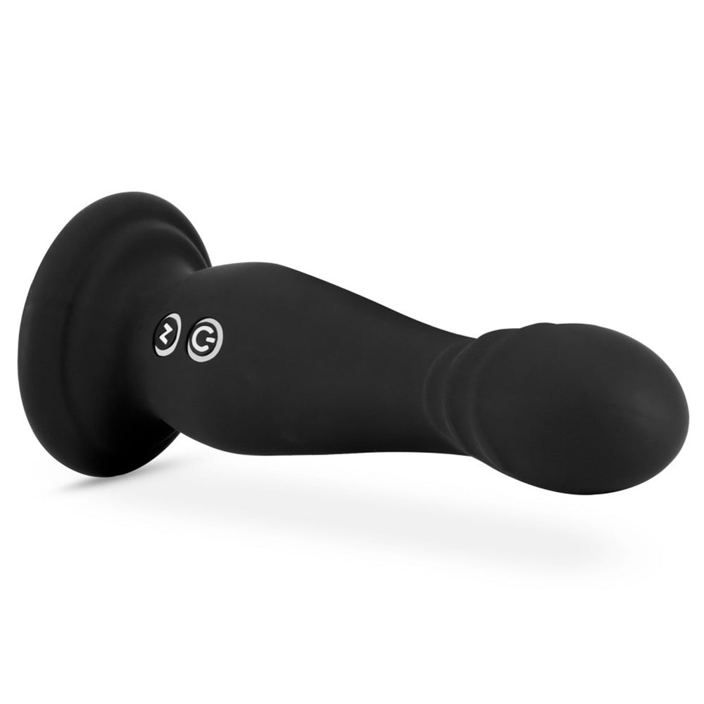 Amsterdam Vibrating Ribbed Dildo with Suction Cup - Powerful G-Spot Stimulator for Solo Play & Couples Use - Waterproof Adult Toy for Shower & Bedroom Pleasure
