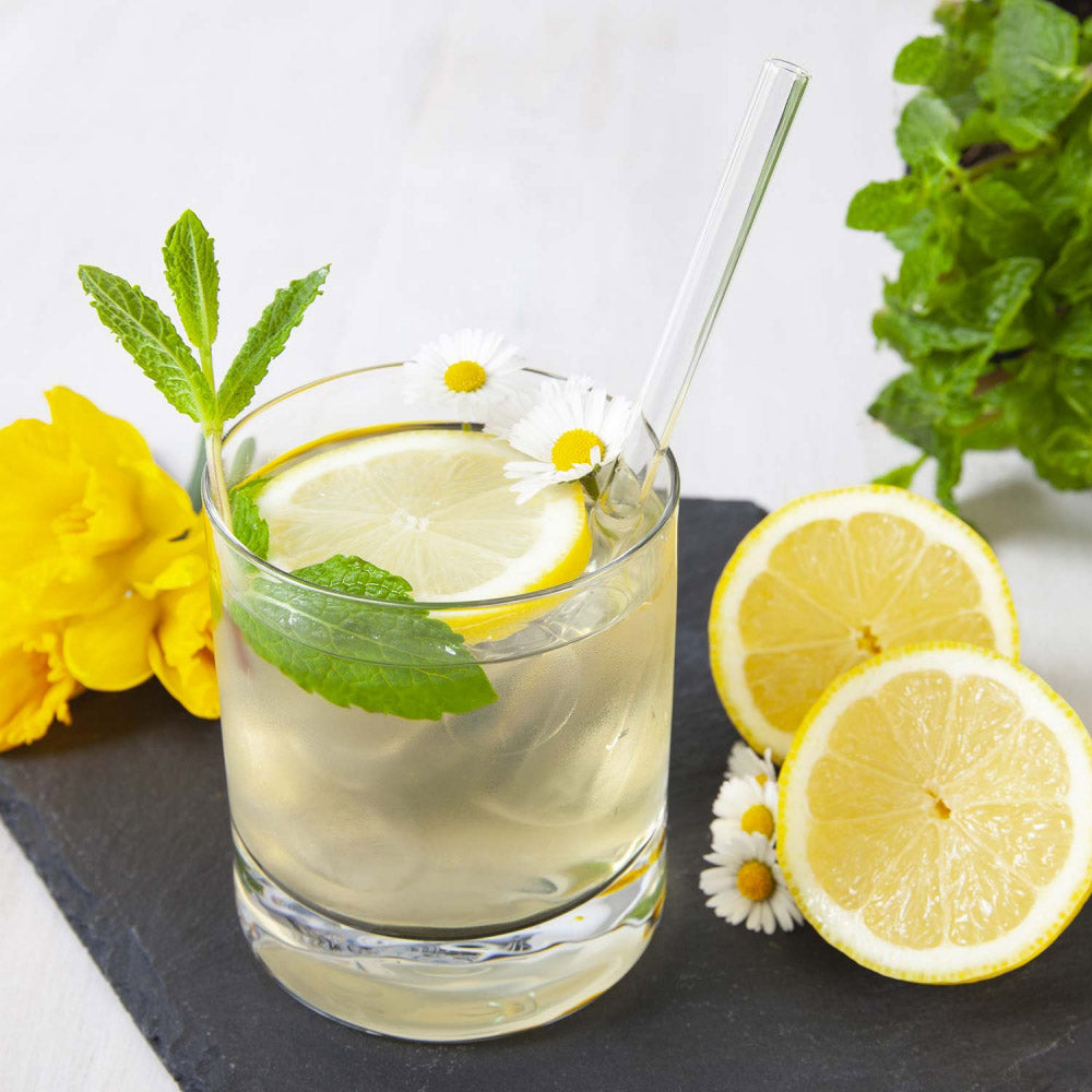 Eco-Friendly BarBaydos Glass Drinking Straws - Reusable, BPA-Free, Durable for Smoothies, Cocktails & Iced Coffee - Perfect for Home, Office & Outdoor Use