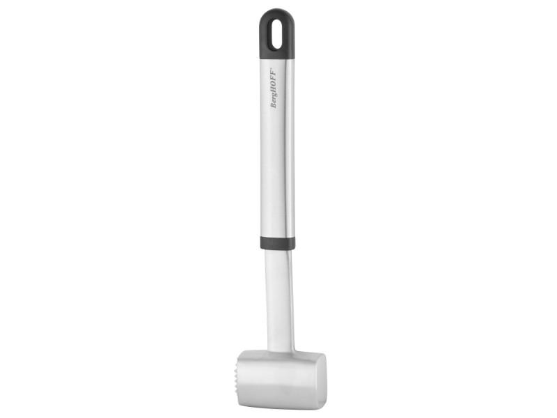 BergHOFF Essentials Stainless Steel 9.75-Inch Meat Tenderizer Hammer - Perfect for Steak, Chicken & Pork Tenderizing in Home Kitchens & BBQ Grilling