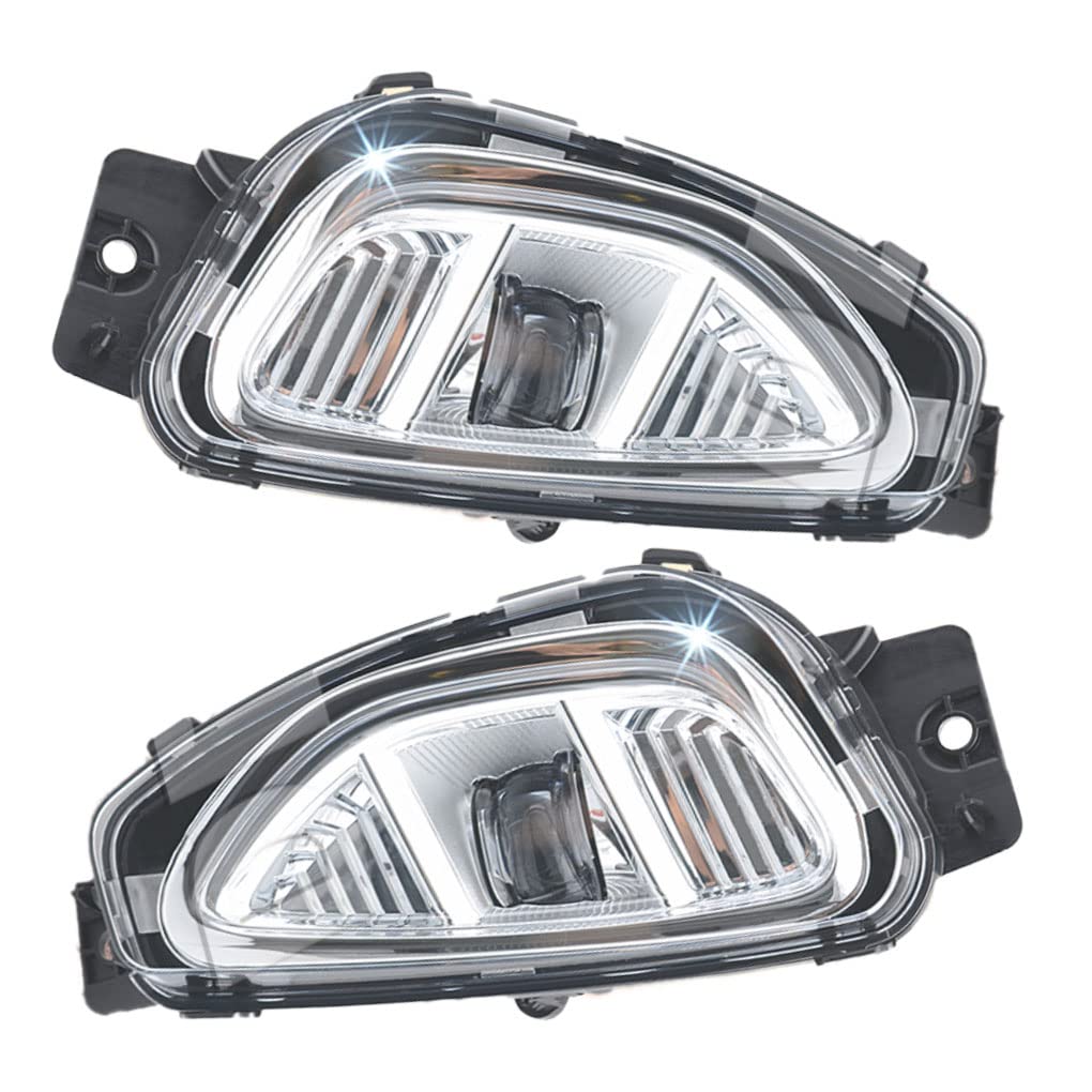 2020-2022 Ford Escape LED Fog Light Replacement Kit - Complete Assembly with Bezel & Switch Wiring Set | Perfect for Night Driving & Off-Road Adventures