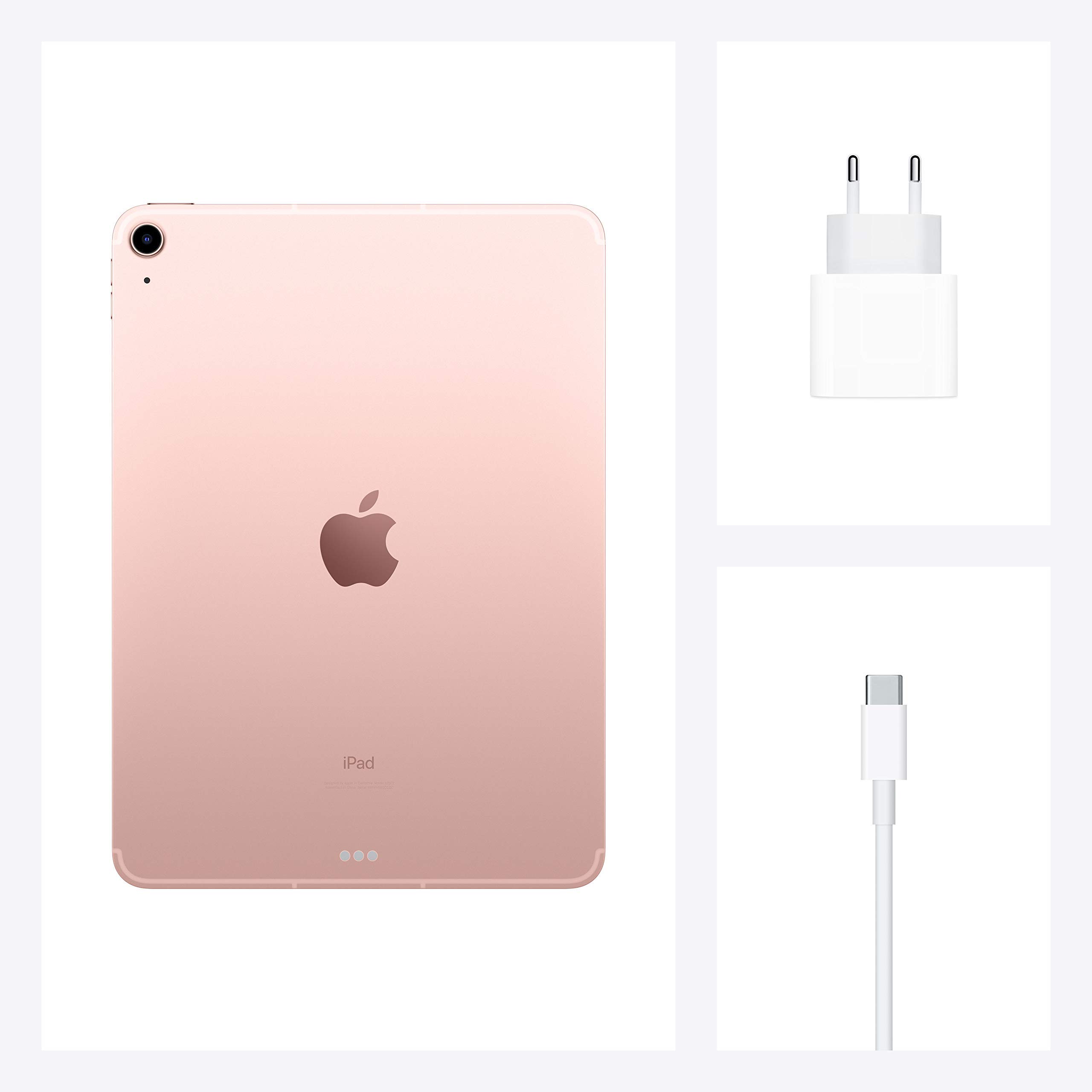 2020 Apple iPad Air 10.9-inch WiFi + Cellular 256GB - Rose Gold (Renewed) | Portable Tablet for Work, Study & Entertainment