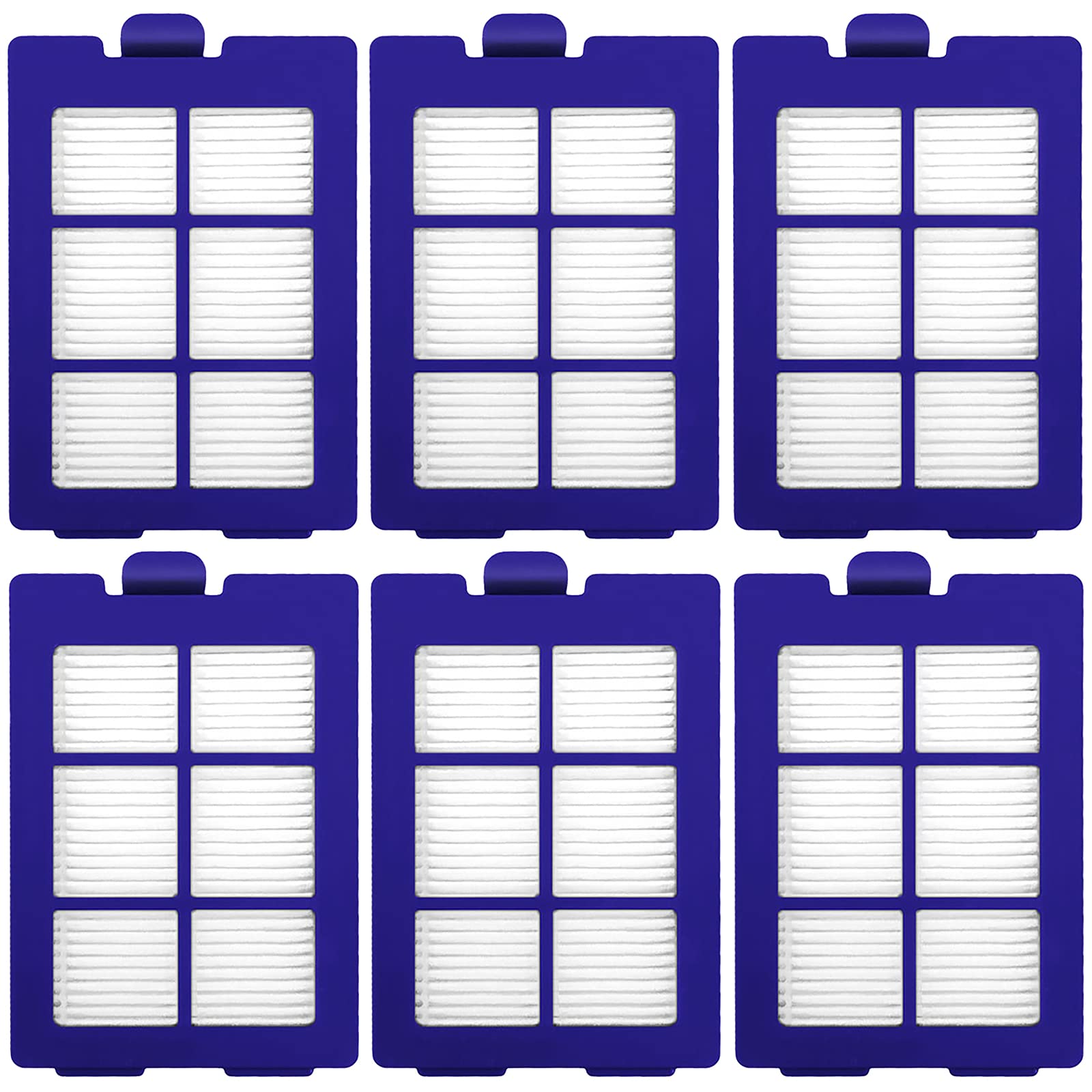Eufy RoboVac X8 Replacement Filters (6-Pack) - Compatible with Eufy X8 Hybrid Robot Vacuum Cleaner Accessories | Perfect for Pet Hair, Dust & Allergen Removal