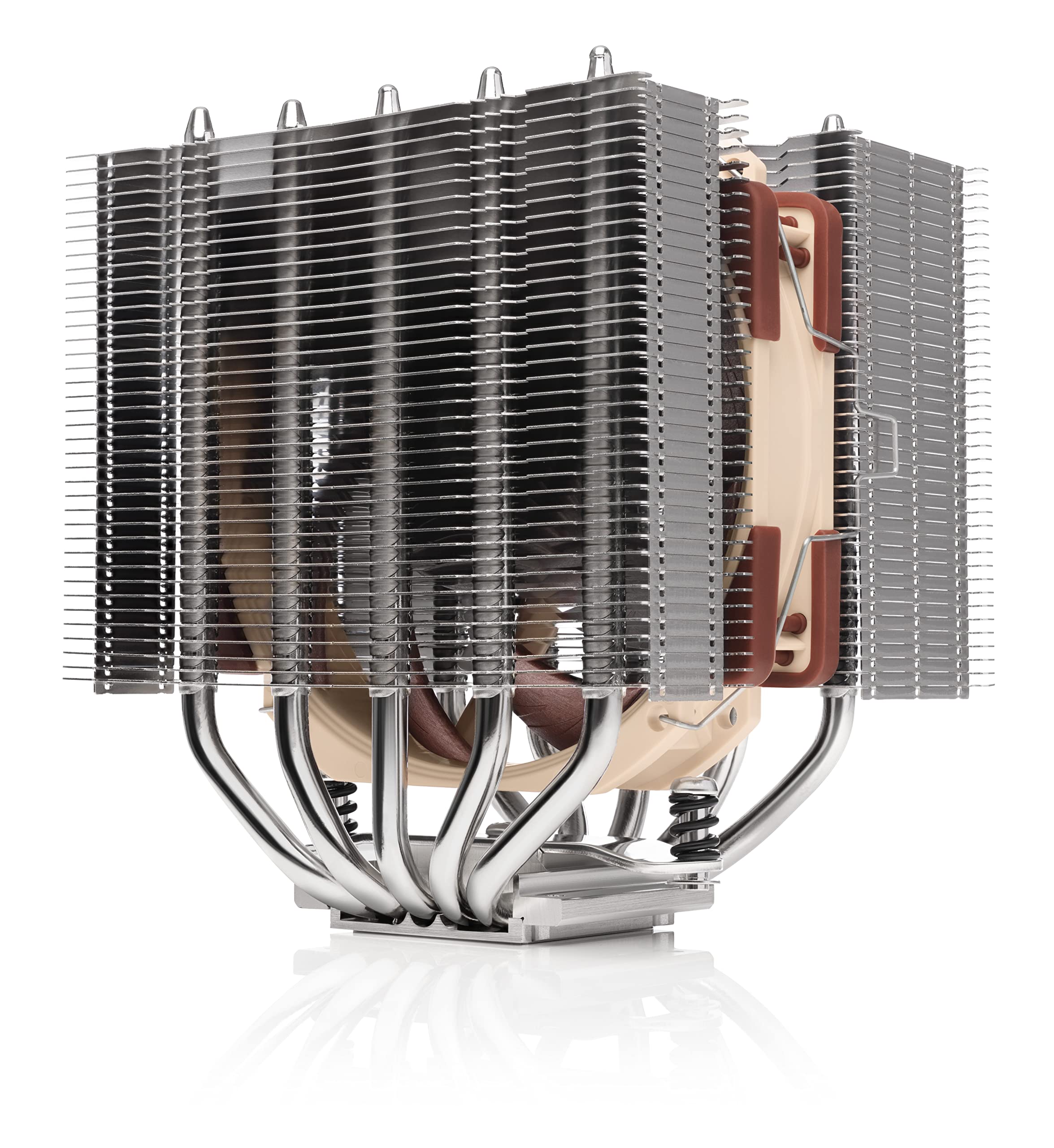 Noctua NH-D12L Low-Profile Dual-Tower CPU Cooler with 120mm PWM Fan - Premium Quiet Cooling for Intel/AMD CPUs - Perfect for Compact PC Builds & Small Form Factor Cases