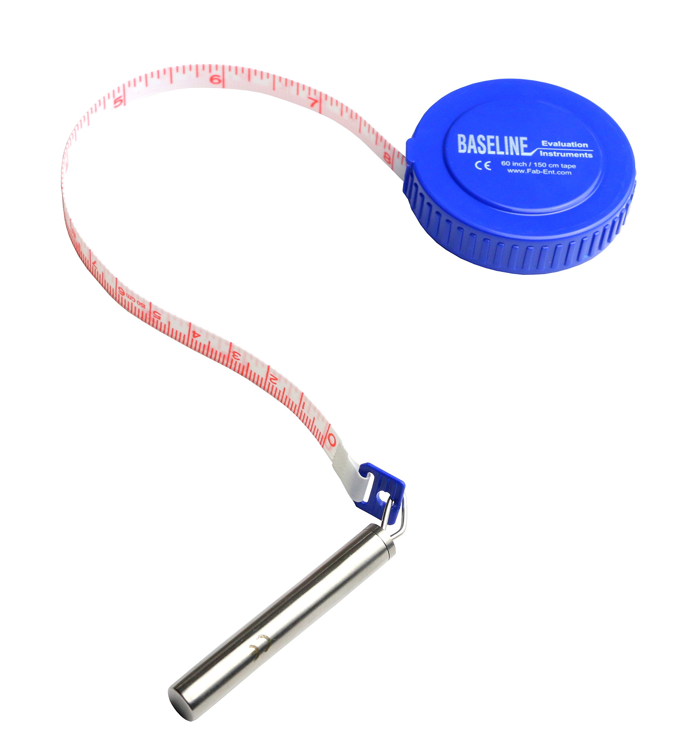 CanDo Baseline Measurement Tape with Gulick Attachment - 60 Inch Retractable Measuring Tape for Physical Therapy, Fitness, and Medical Use - Perfect for Rehabilitation, Sports Training, and Clinical Assessments