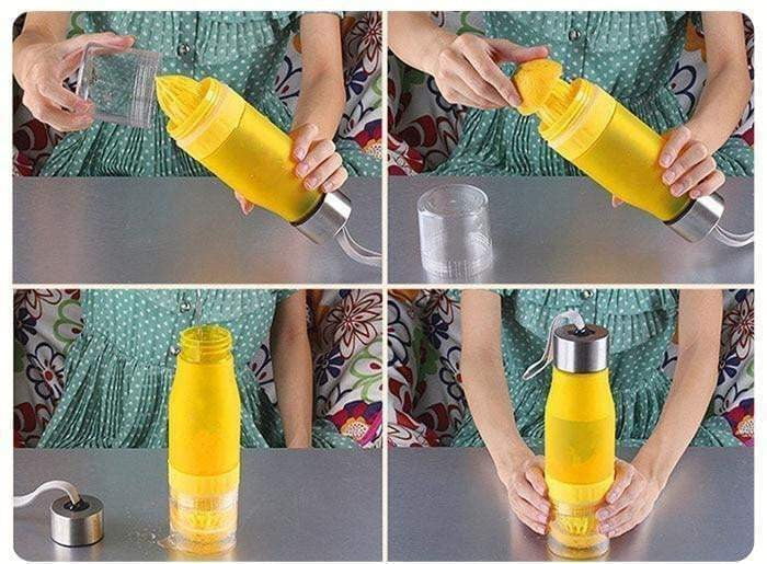 Transhome 650ml BPA-Free Creative Fruit Infuser Water Bottle - Perfect for Gym, Hiking & Healthy Hydration