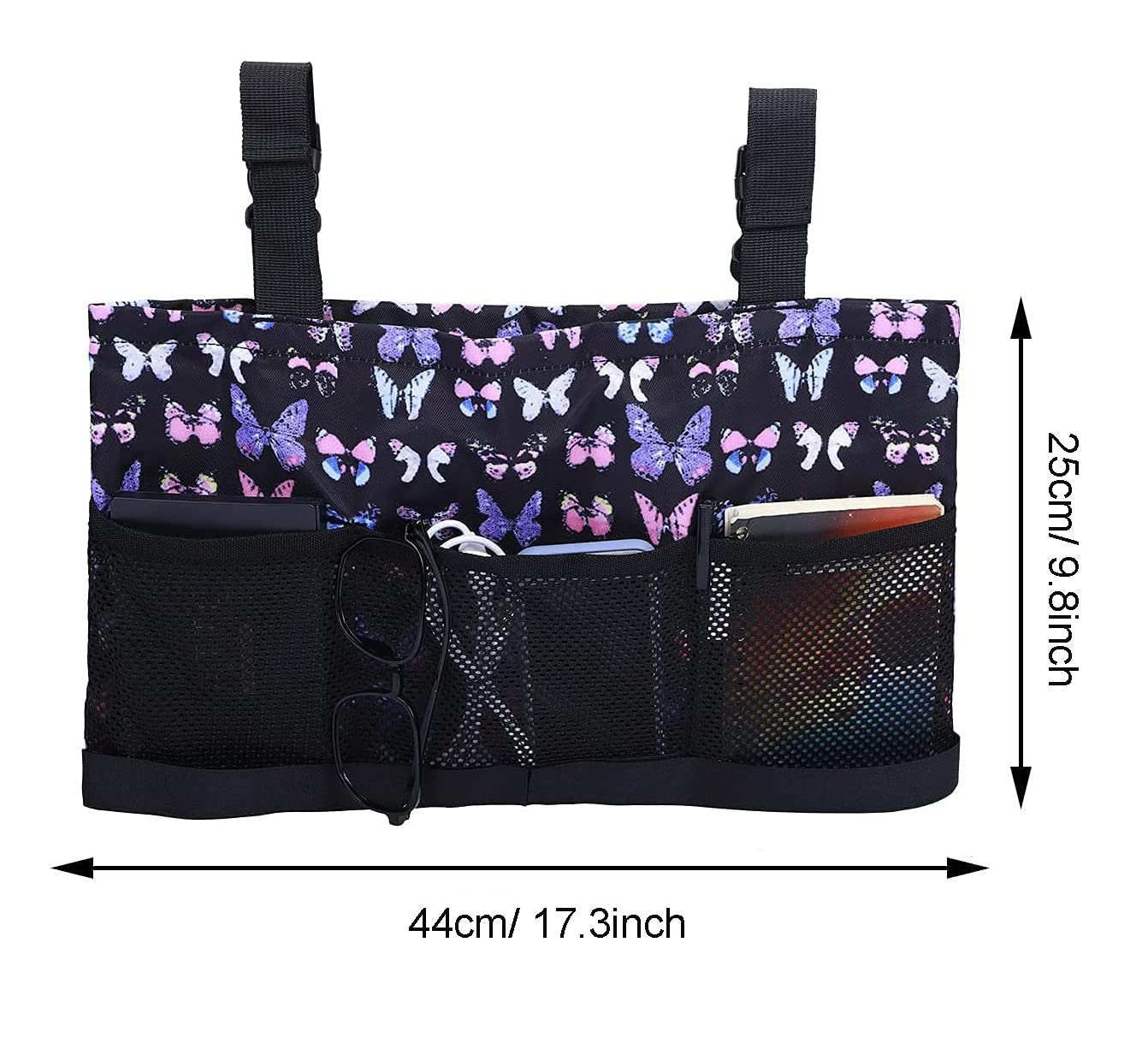 Waterproof Walker Bag with Pockets - Lightweight Universal Wheelchair Accessories for Seniors | Perfect for Daily Walks, Shopping & Outdoor Activities