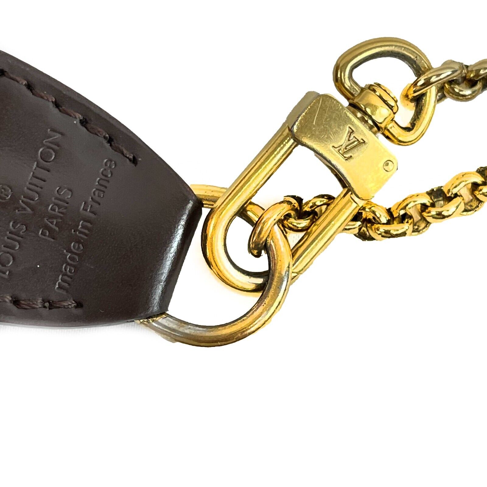 Louis Vuitton LV Damier Ebene Eva Chain Crossbody Bag with Leather Strap - Stylish Shoulder Purse for Women, Perfect for Daily Use, Travel & Evening Out