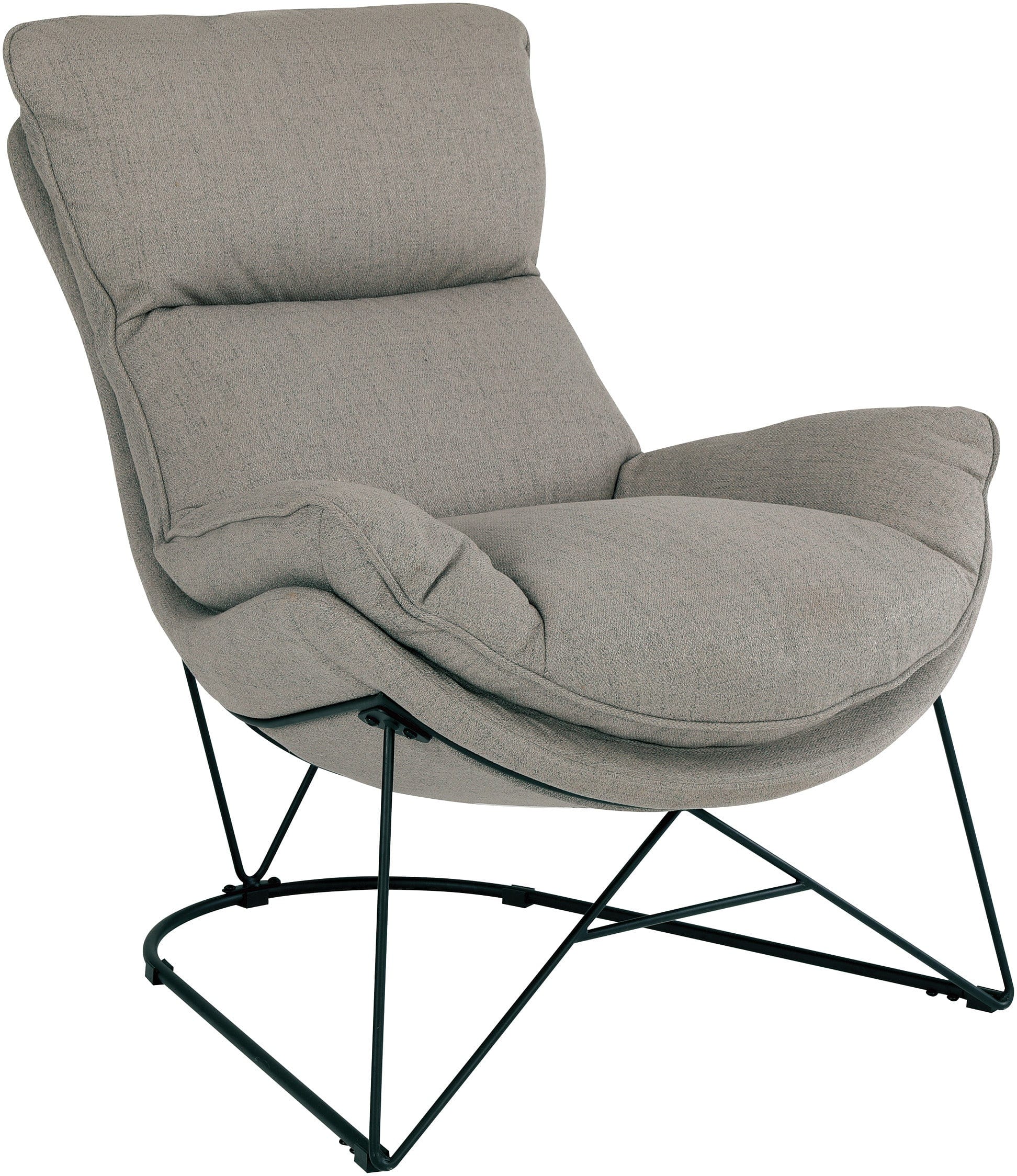 Office Star Ryedale Lounge Chair - Ergonomic Office Chair with Adjustable Height & Lumbar Support - Perfect for Home Office, Gaming & Relaxation