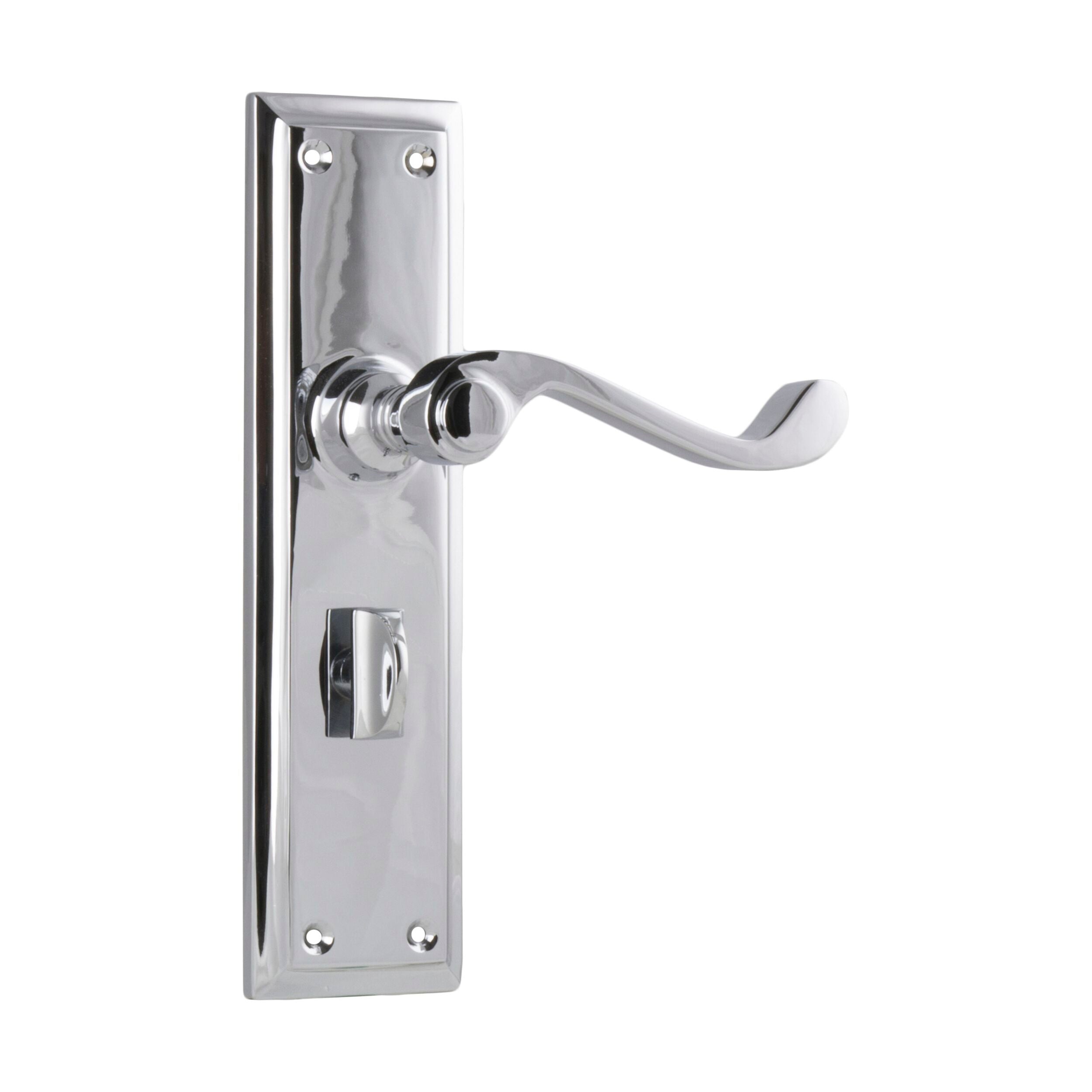 Milton 0790P Privacy Door Lever Set - Chrome Plated, H200xW50xP68mm - Perfect for Bedrooms, Bathrooms & Interior Doors