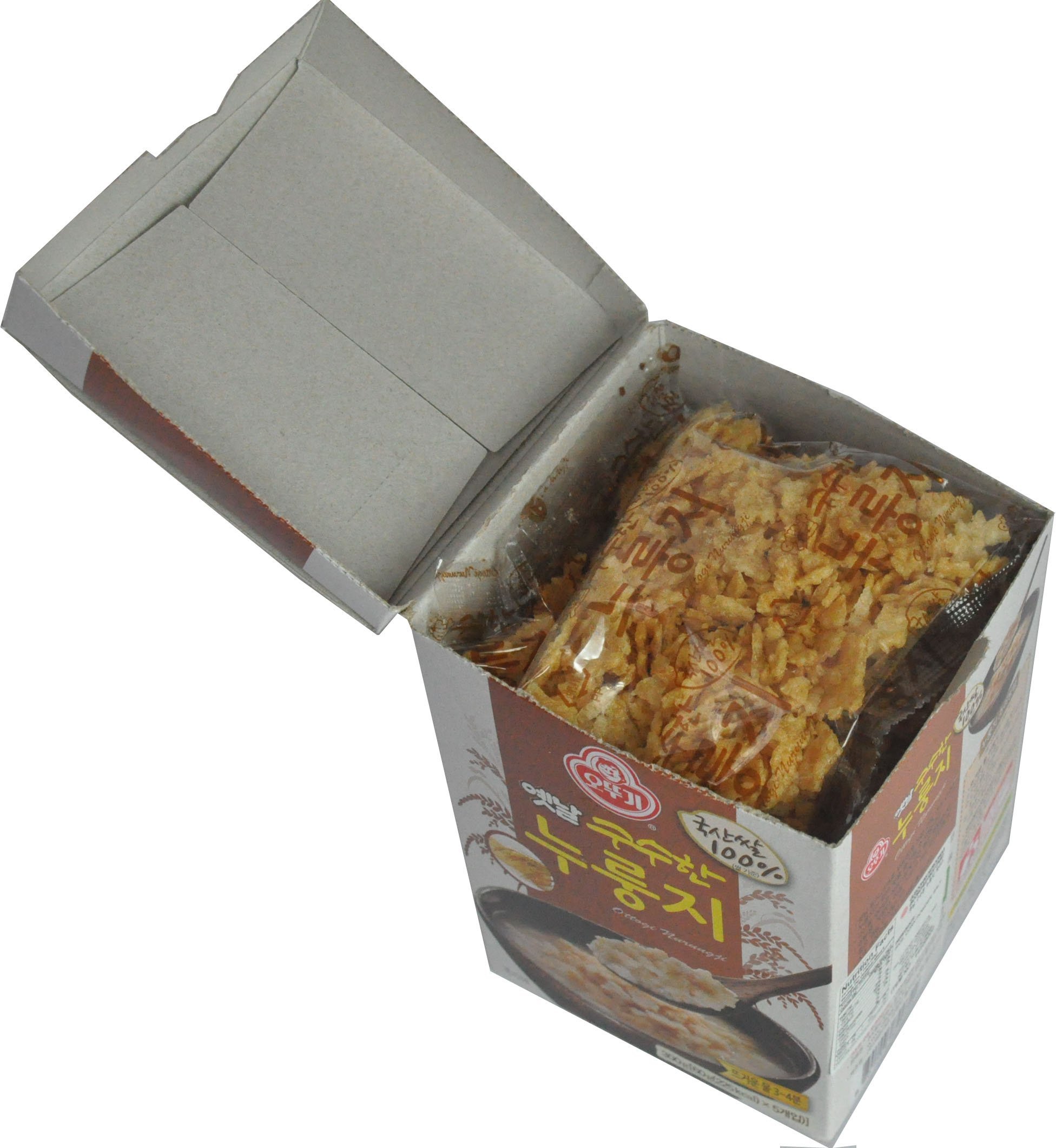 Crunchy Scorched Rice Chips (2.1oz X 5 Pack/Case) - Korean Traditional Nurungji Snack (60g X 5 Pack) - Perfect for Party, Hiking & Healthy Snacking (2 Cases)