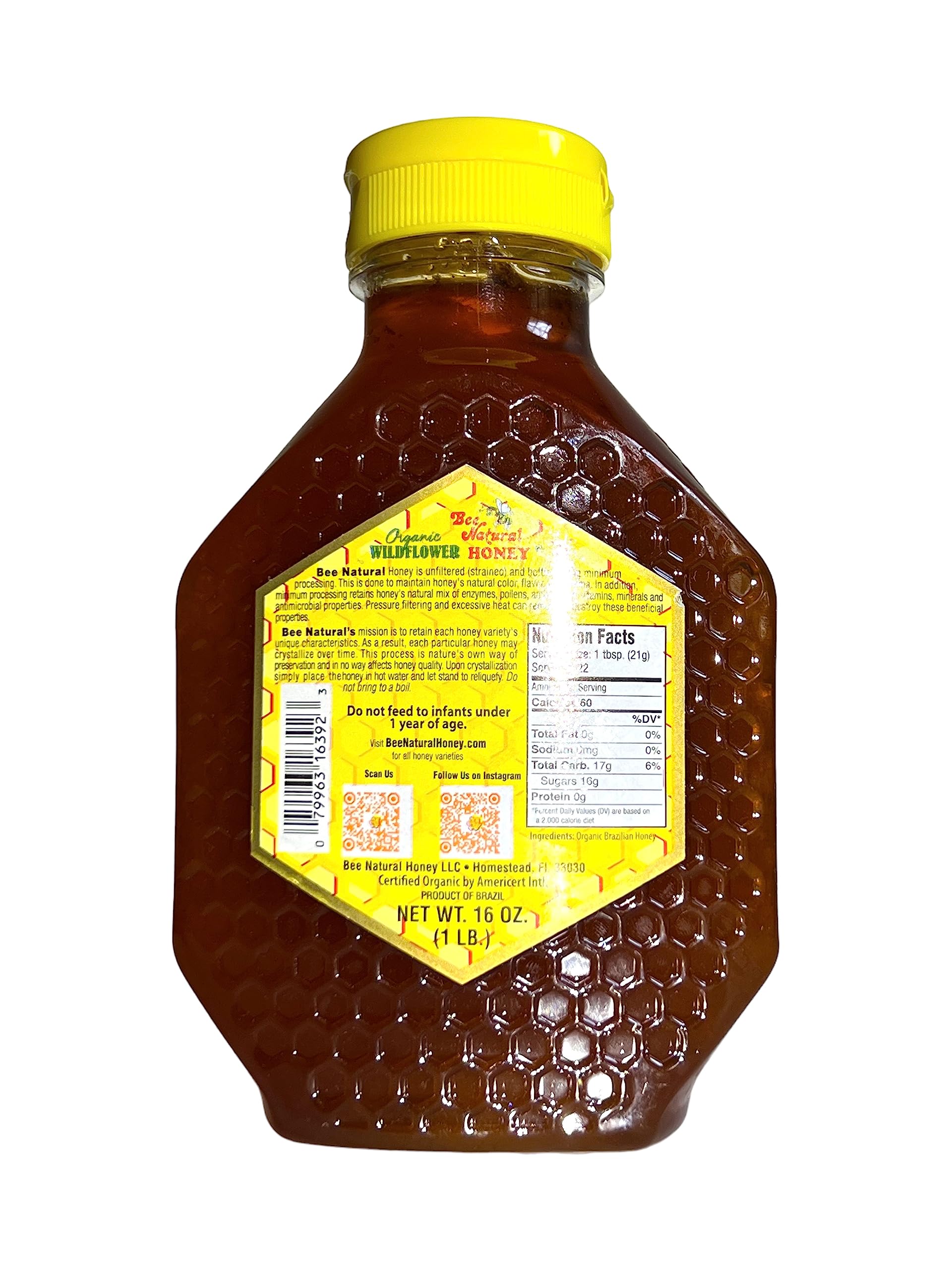 Organic Raw Honey | Pure Unfiltered USDA Certified for Baking & Tea