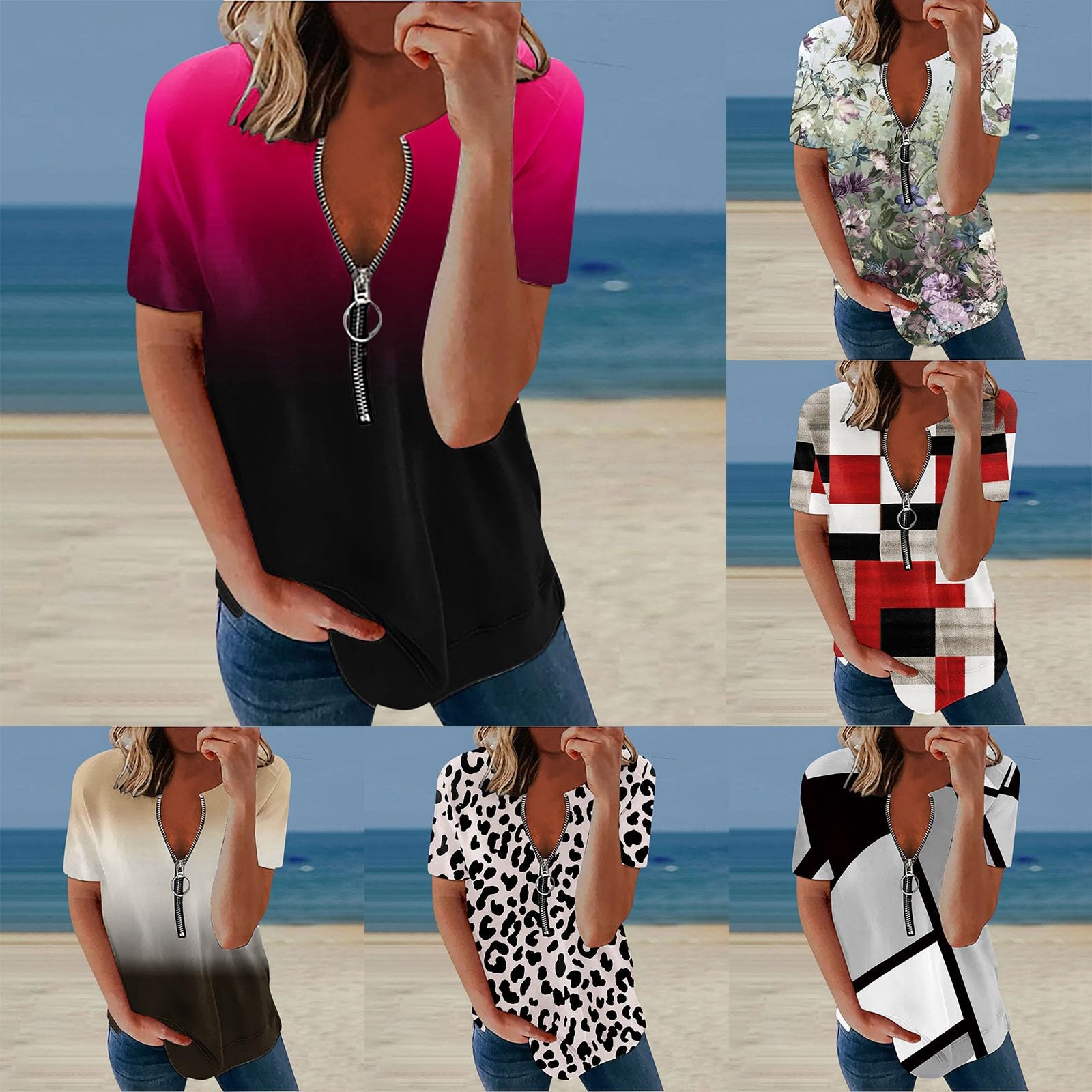 Oversized Flowy Ruffle T-Shirts for Women - Cap Sleeve Summer Tops - Casual Going Out Shirts for Ladies | Perfect for Beach, Vacation & Everyday Wear