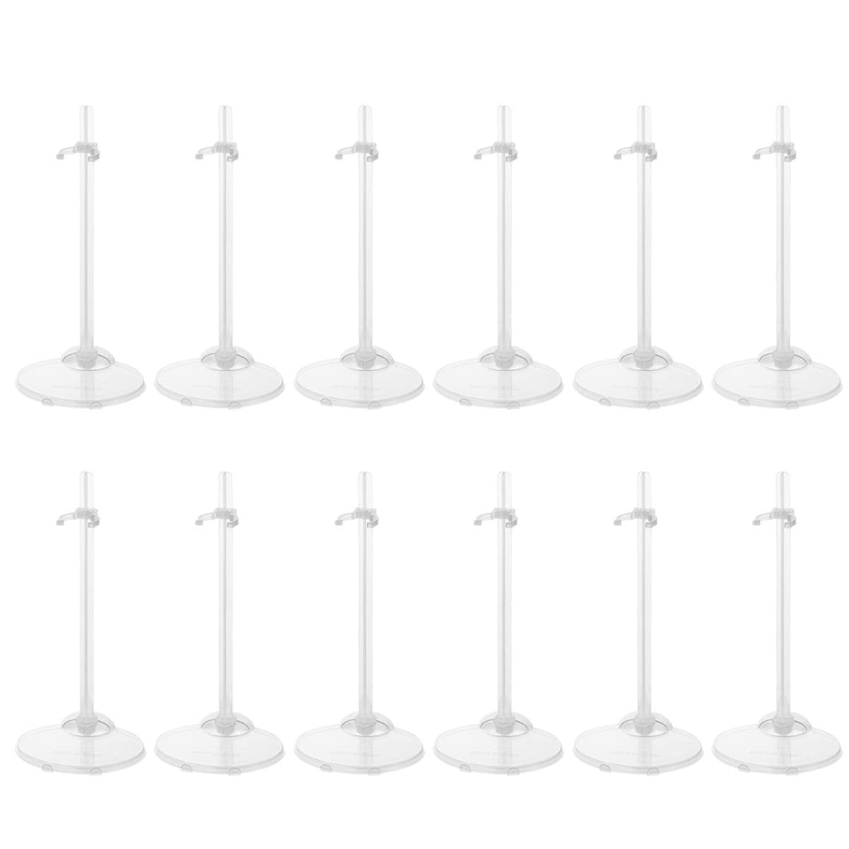Kisangel 15Pcs Doll Stands for Action Figures - Clear Plastic Display Stands for Collectible Dolls, Anime Figures & Model Toys - Perfect for Showcasing Collections, Photography & Home Decor