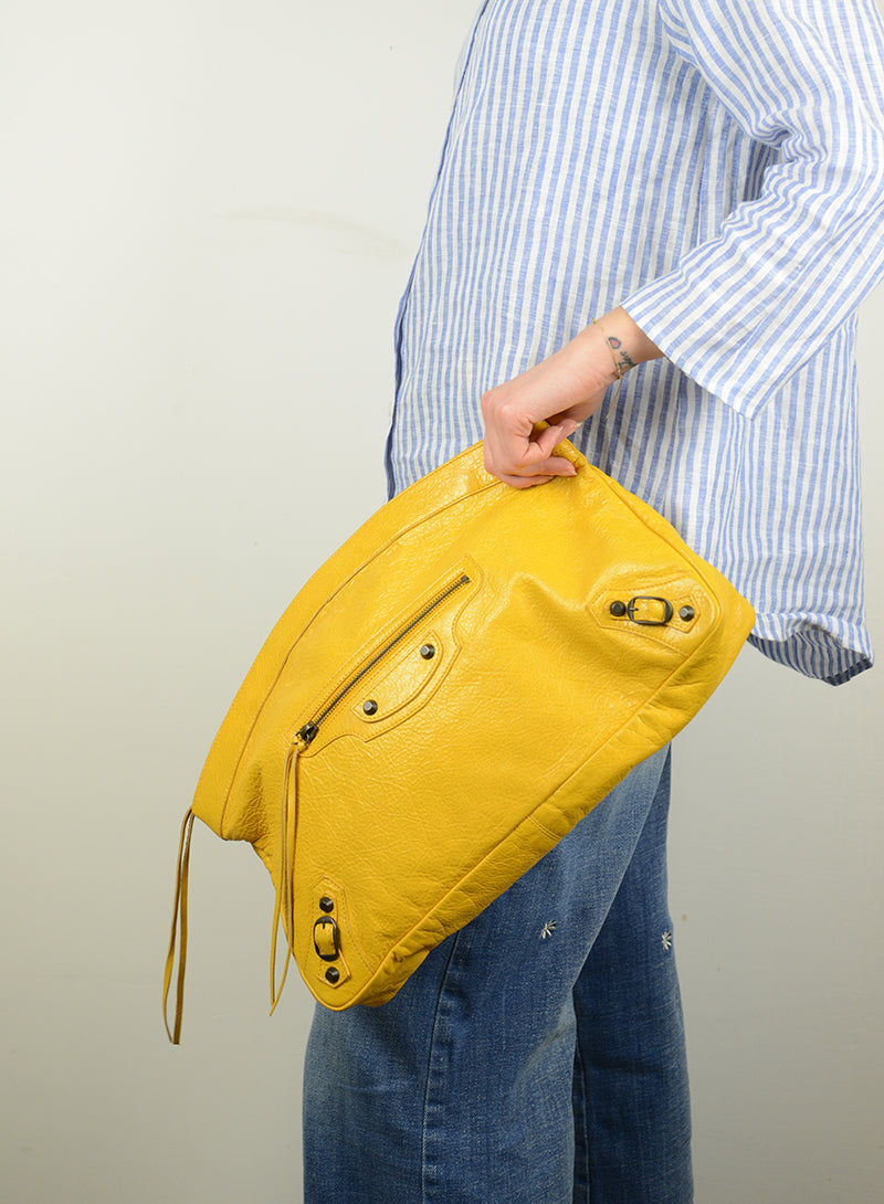 Yellow City Handbag for Women - Stylish & Durable Leather Tote Bag for Work, Travel & Everyday Use