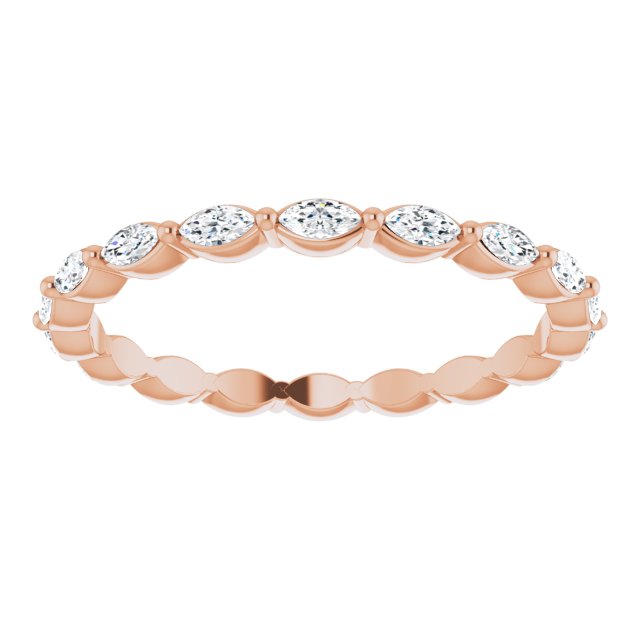 1.12 Carat Marquise Cut Diamond Eternity Band Ring - East West Setting for Women | Perfect for Engagement, Wedding, Anniversary & Special Occasions